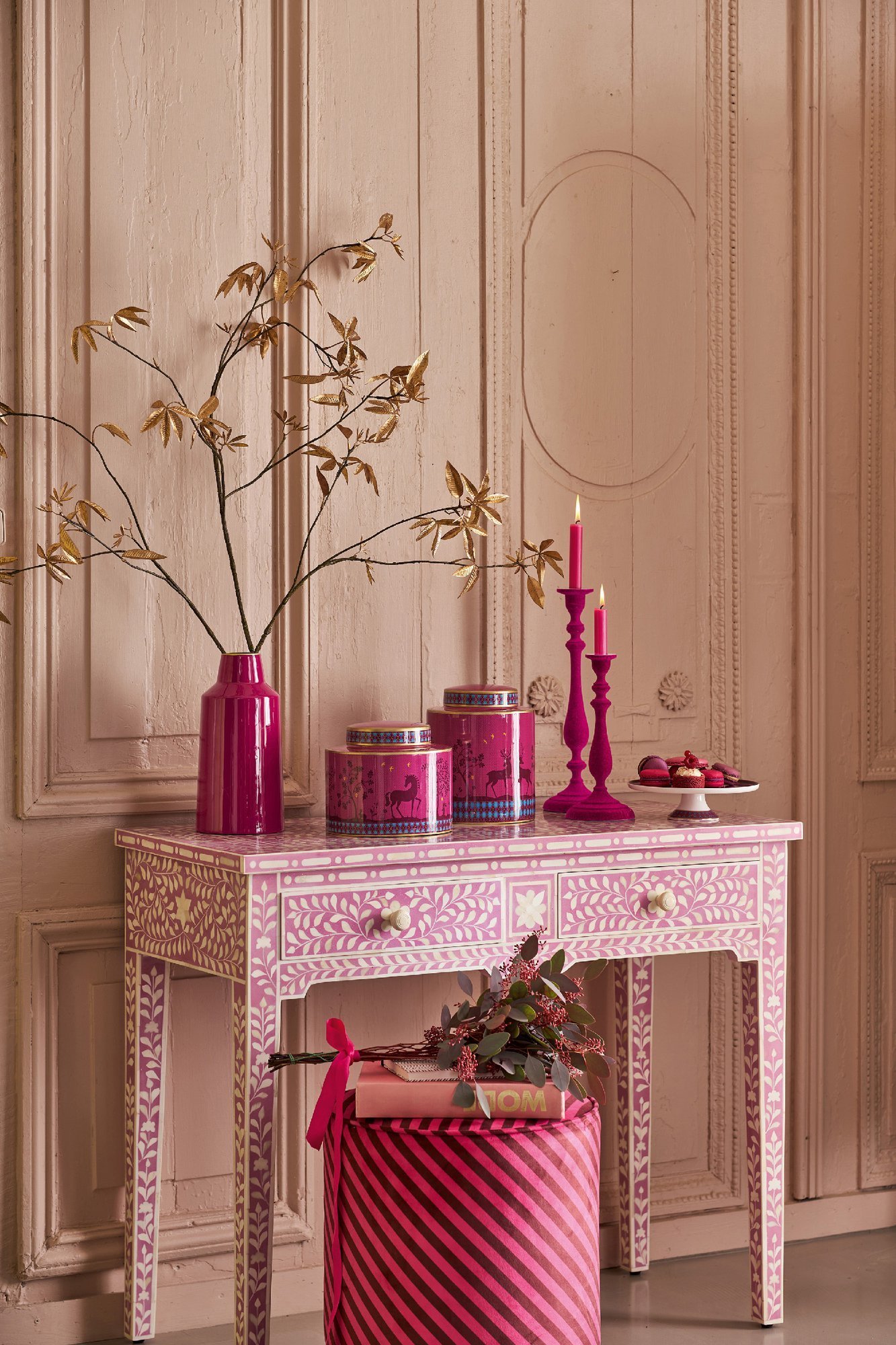 Емкость для хранения Pip's Deerest Darling Metal Pink, 4,4 л, 18х20 см