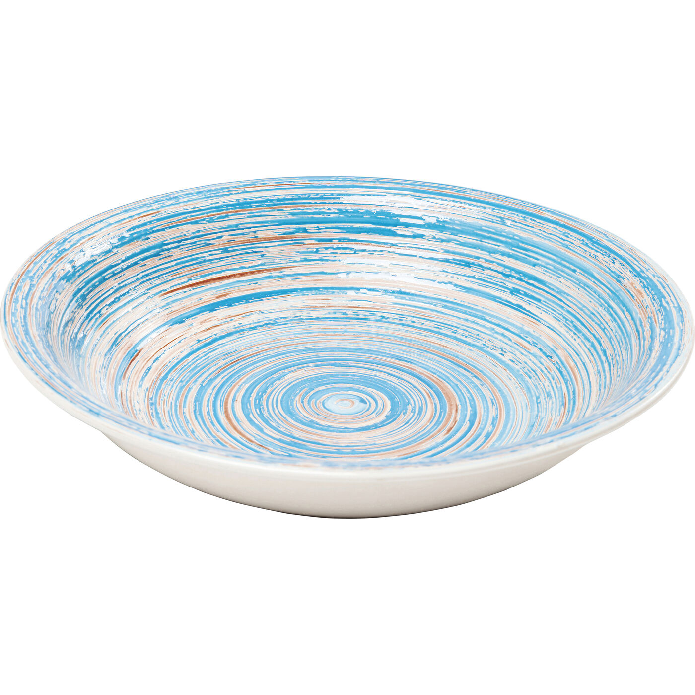 Тарелка глубокая Swirl Blue ракурс 3