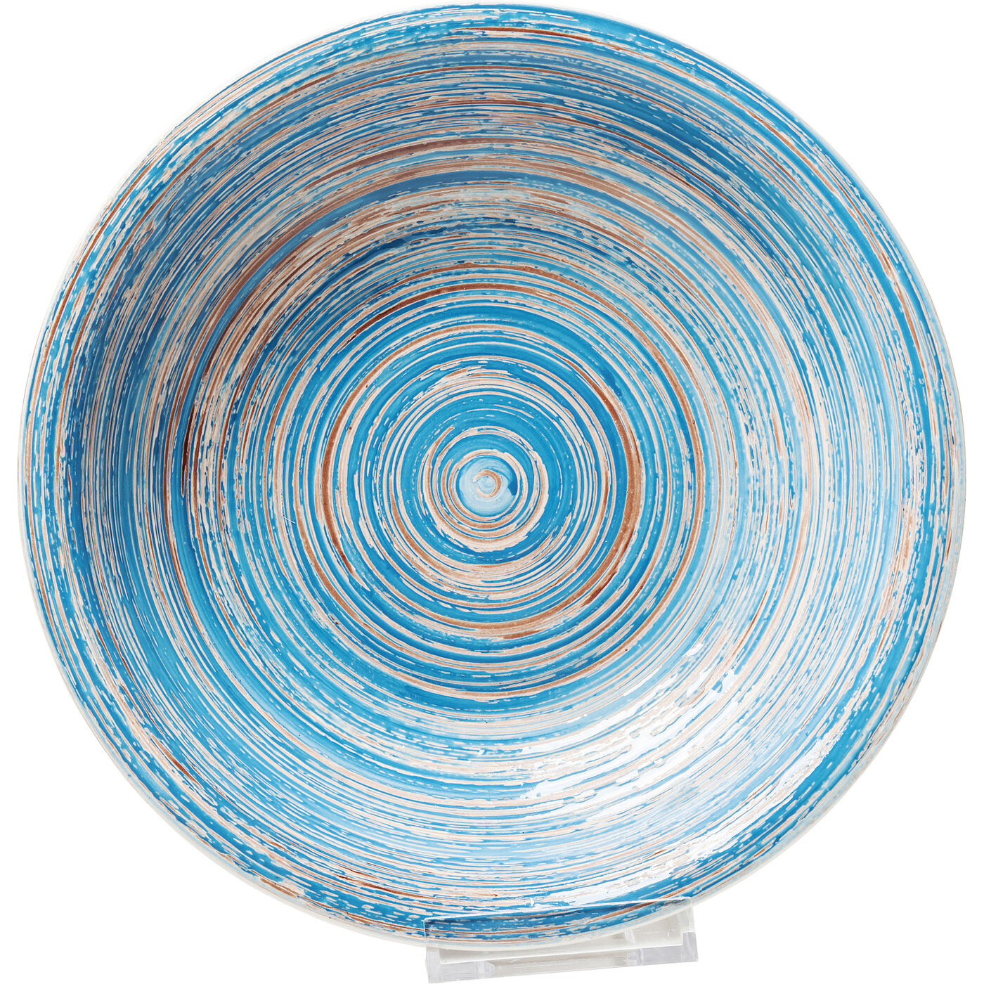Тарелка глубокая Swirl Blue, Ø21 см