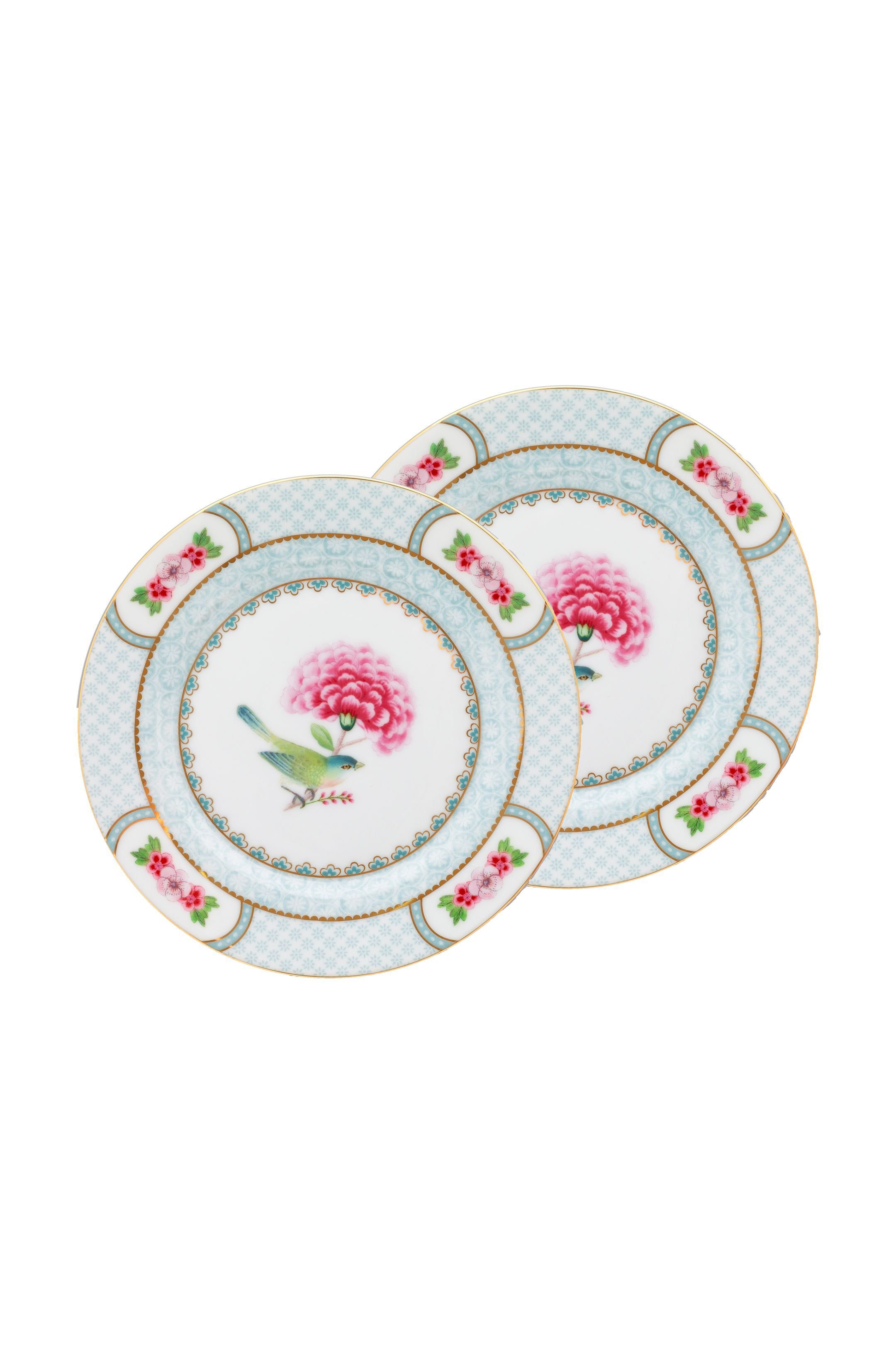 Набор тарелок (2 шт. по Ø17 см) Blushing Birds White ракурс 2