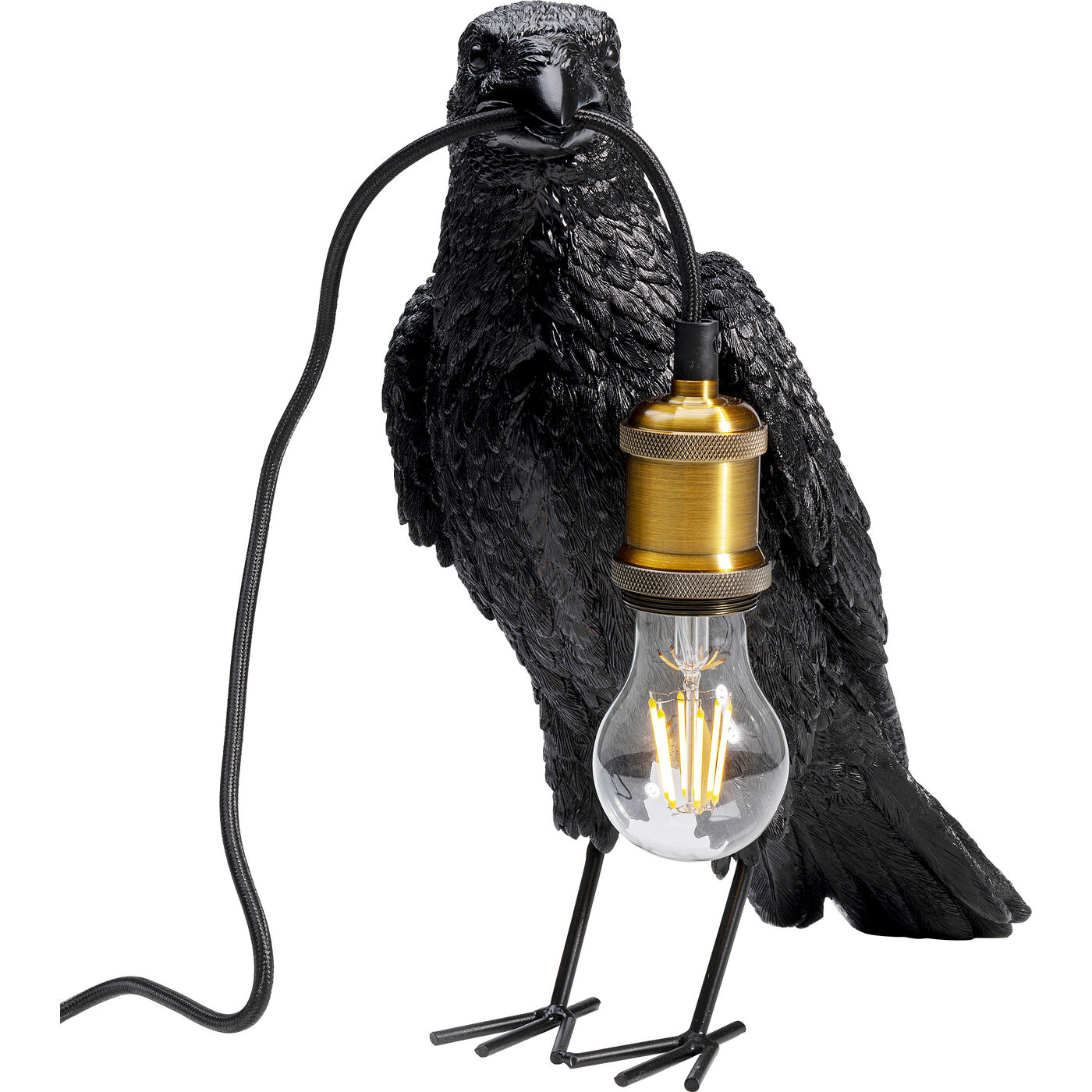Светильник настольная Ворона Crow Mat Black ракурс 2