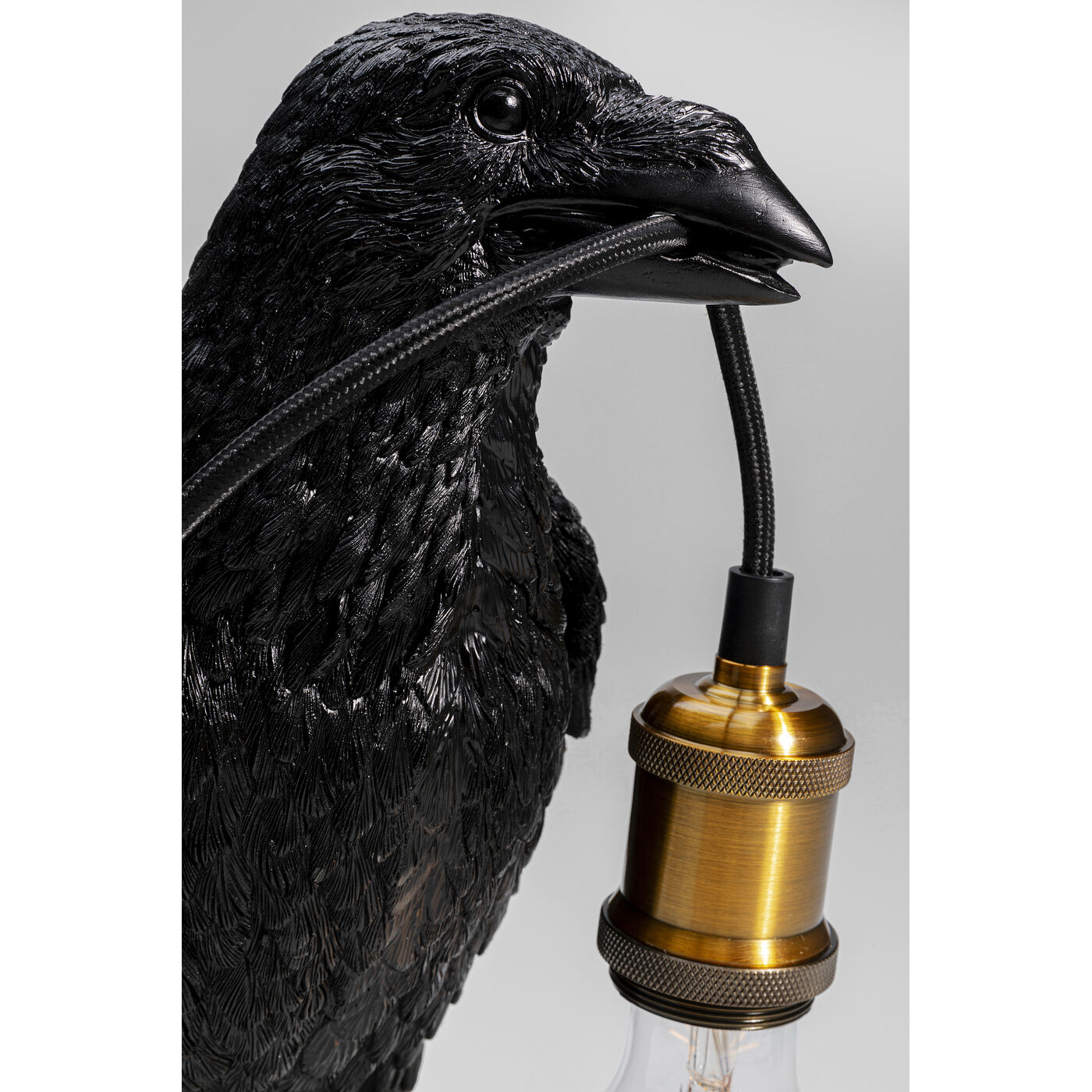 Светильник настольная Ворона Crow Mat Black, 34 см
