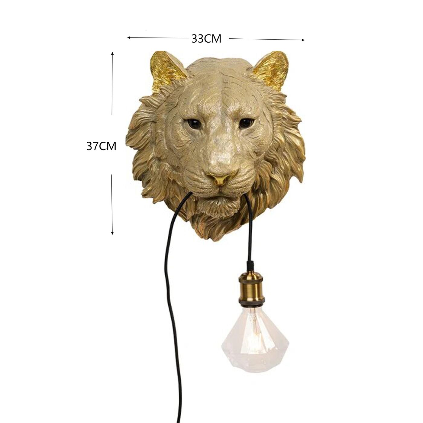 Светильник настенный Tiger Head Голова тигра ракурс 5