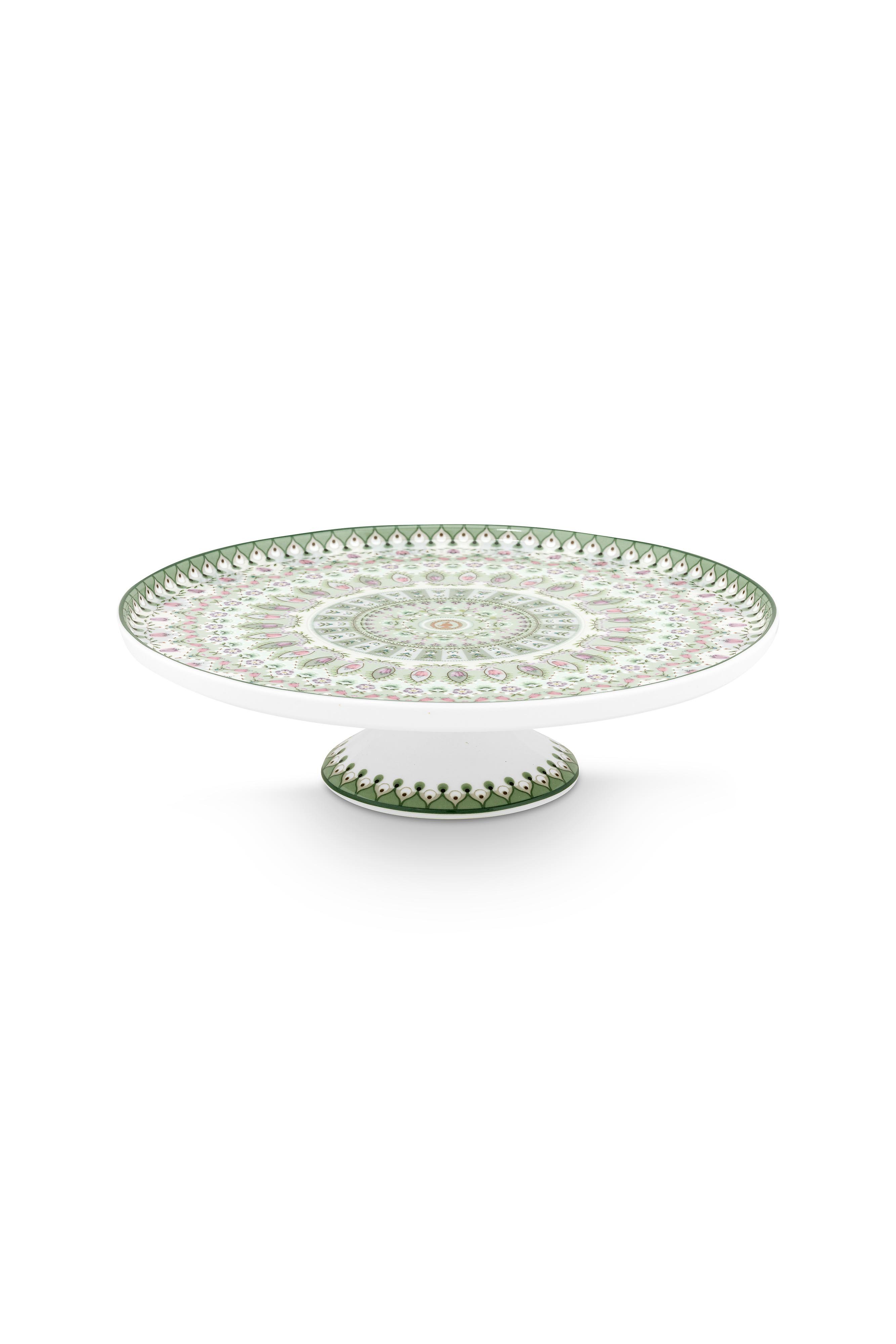 Блюдо для торта на ножке Lily&Lotus Moon Delight Light Green ракурс 2