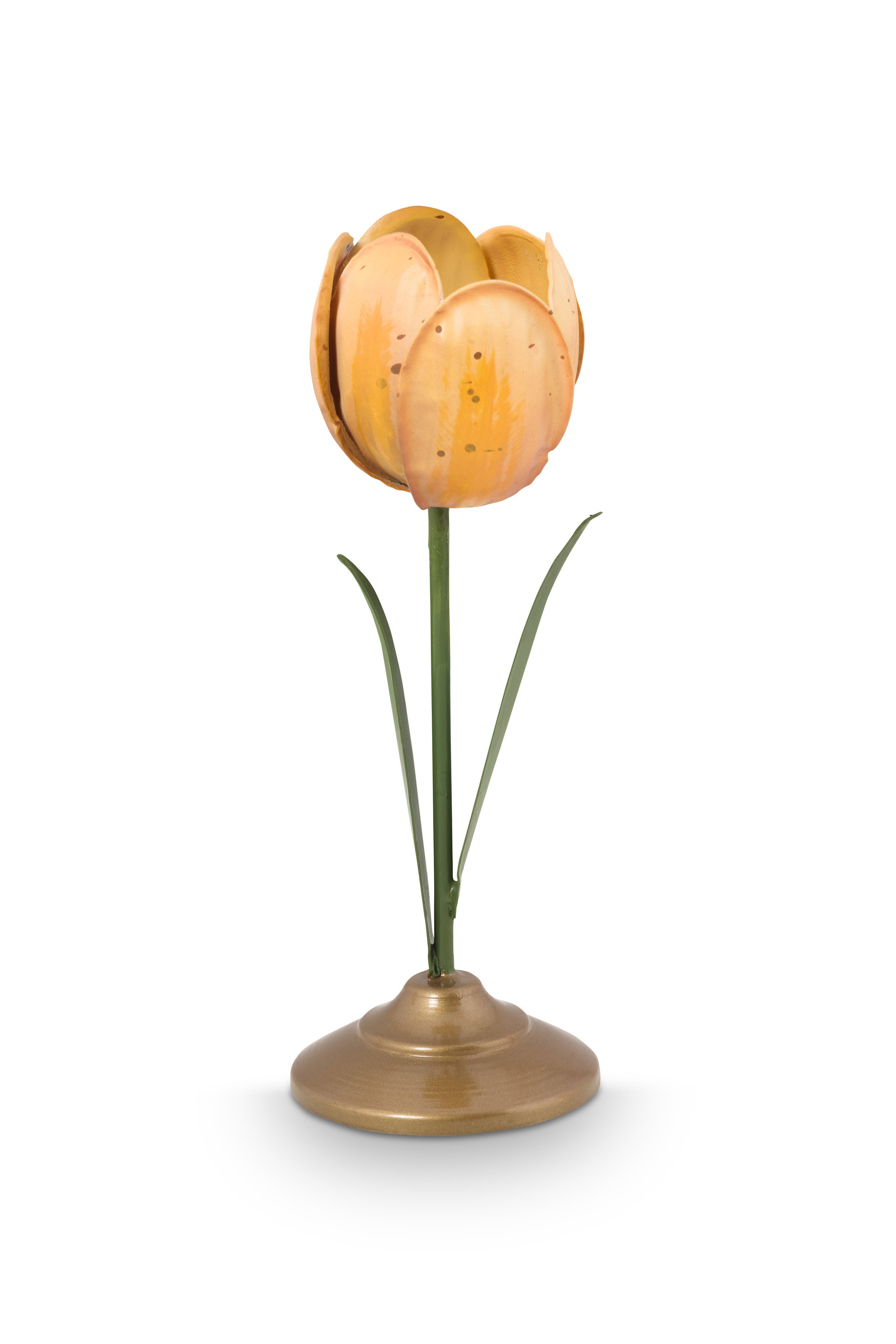 Подсвечник Metal Tulip Yellow ракурс 3