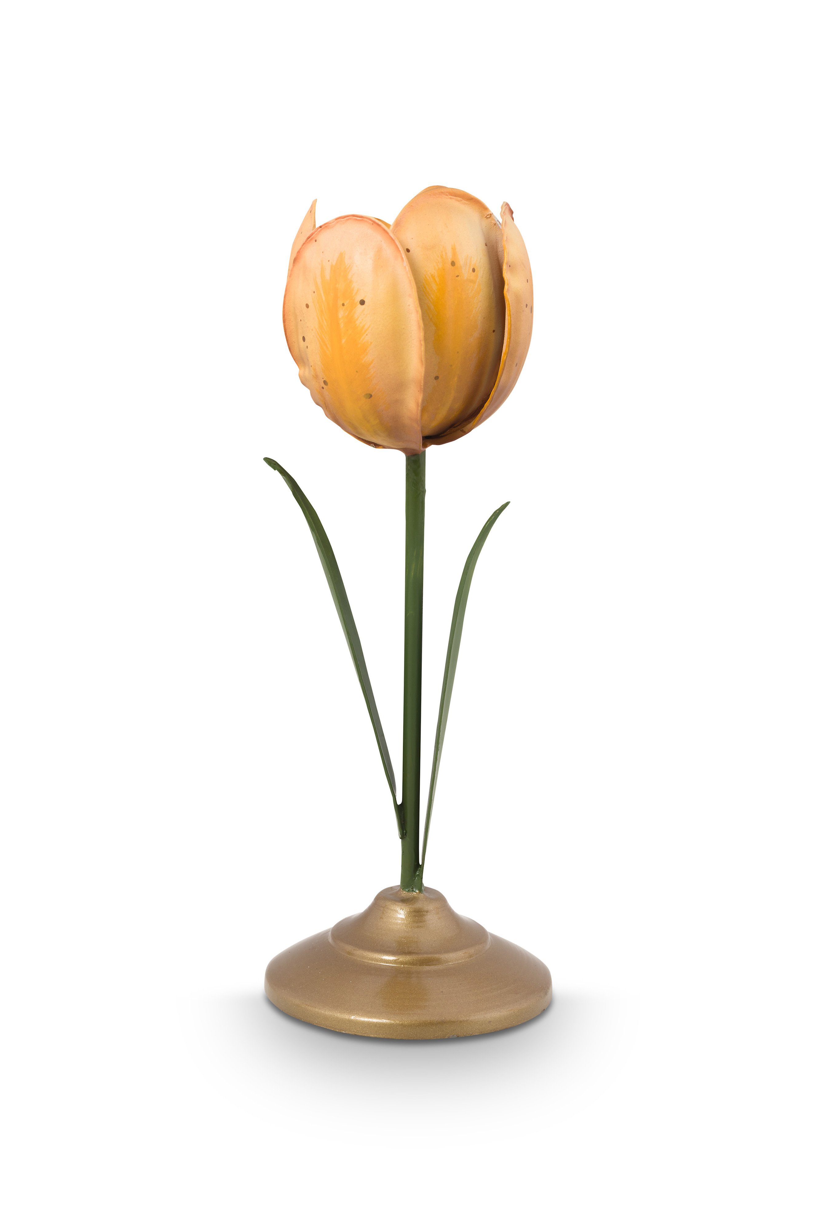 Подсвечник Metal Tulip Yellow ракурс 2