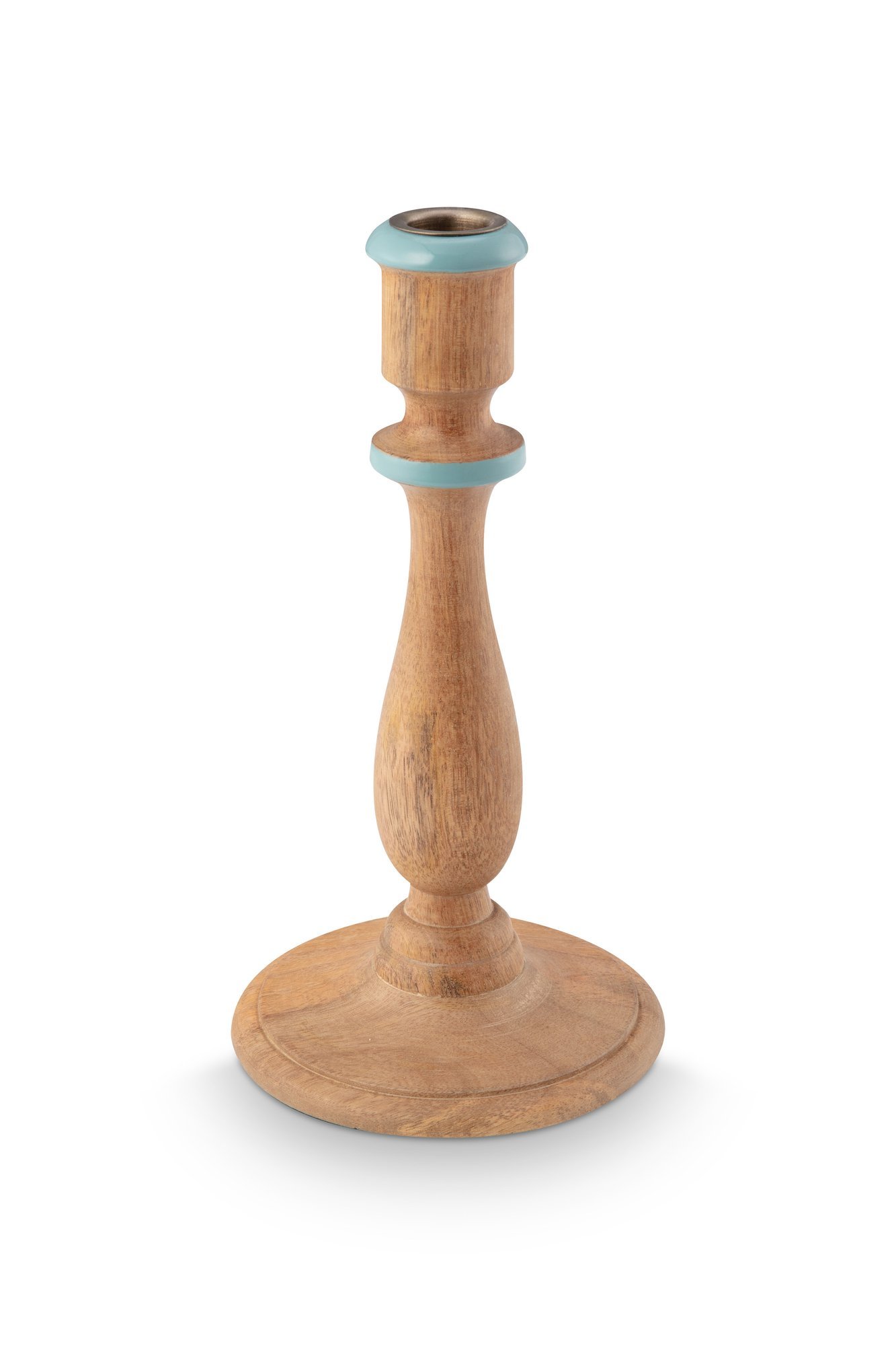 Подсвечник Wood Natural-Blue, 13х25 ракурс 2