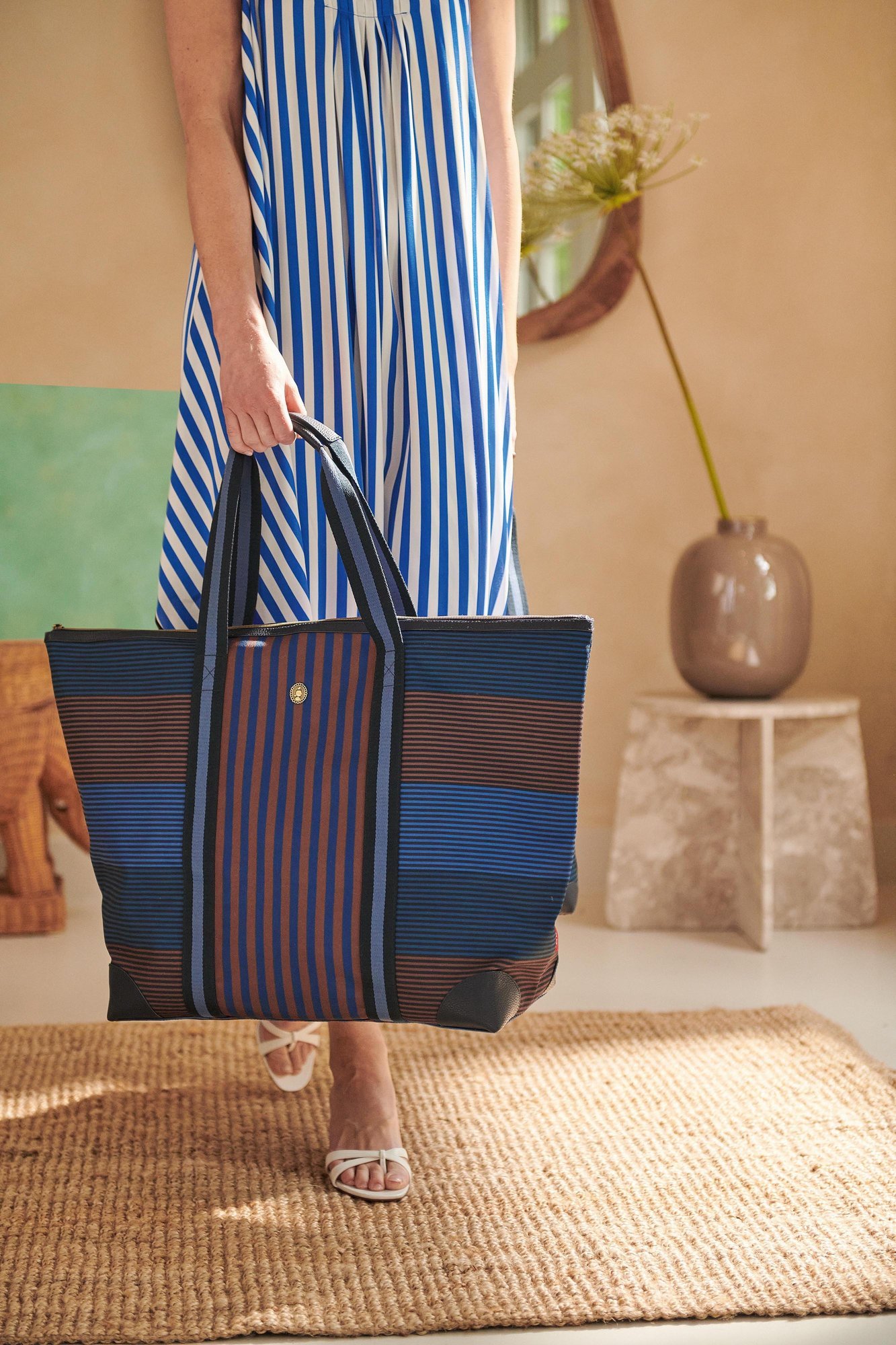 Сумка большая Tilda Stripe Blue, 17 л ракурс 5