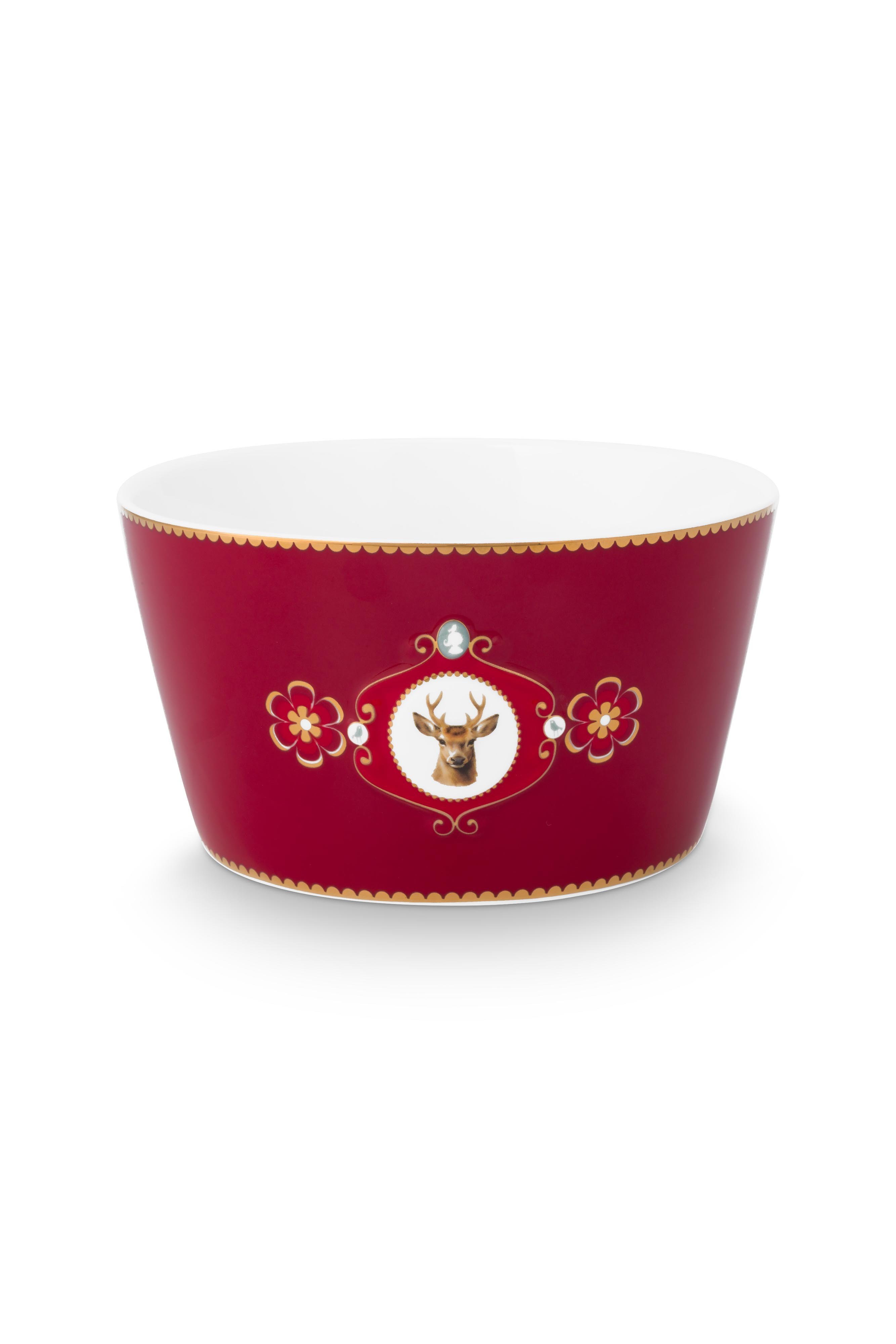 Набор пиал (2 шт.) Love Birds Medallion Deer Dark Red ракурс 4