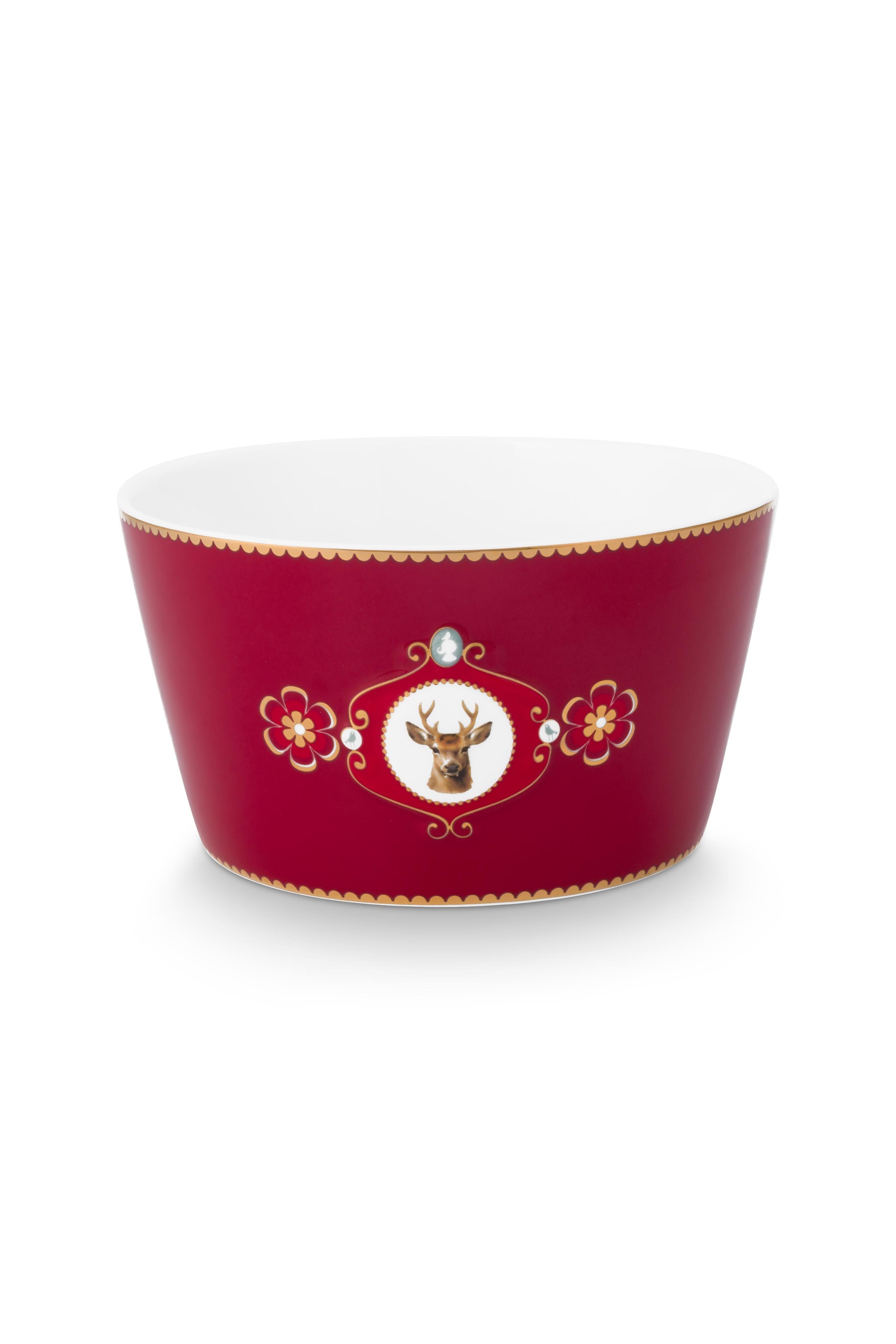 Набор пиал (2 шт.) Love Birds Medallion Deer Dark Red ракурс 3