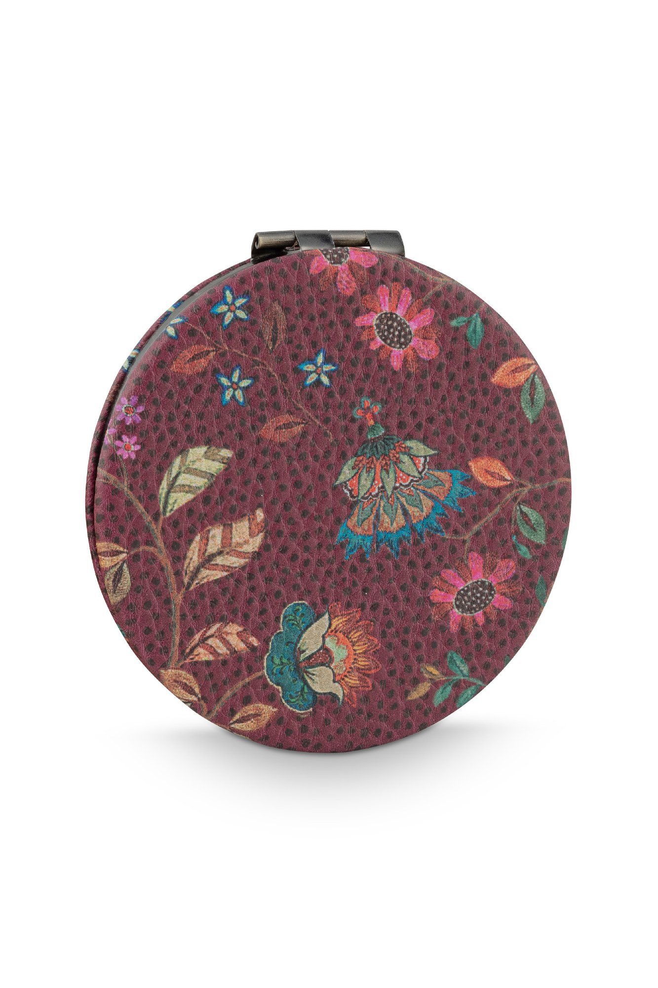 Зеркало карманное Flora Bangelore Mini Dark Pink ракурс 3