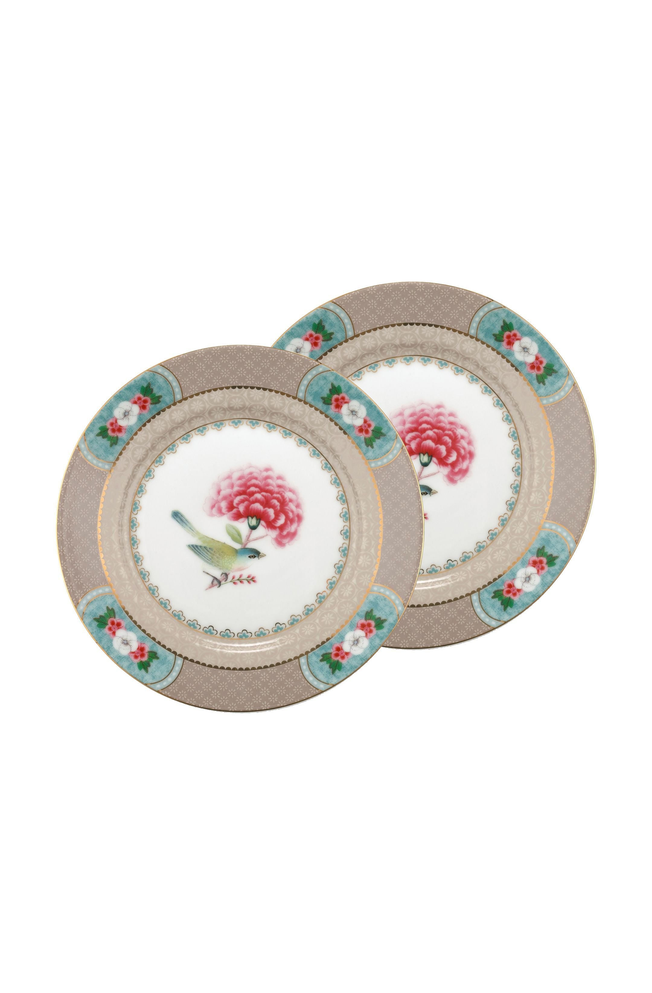 Набор тарелок (2 шт. по Ø17 см) Blushing Birds Khaki ракурс 2