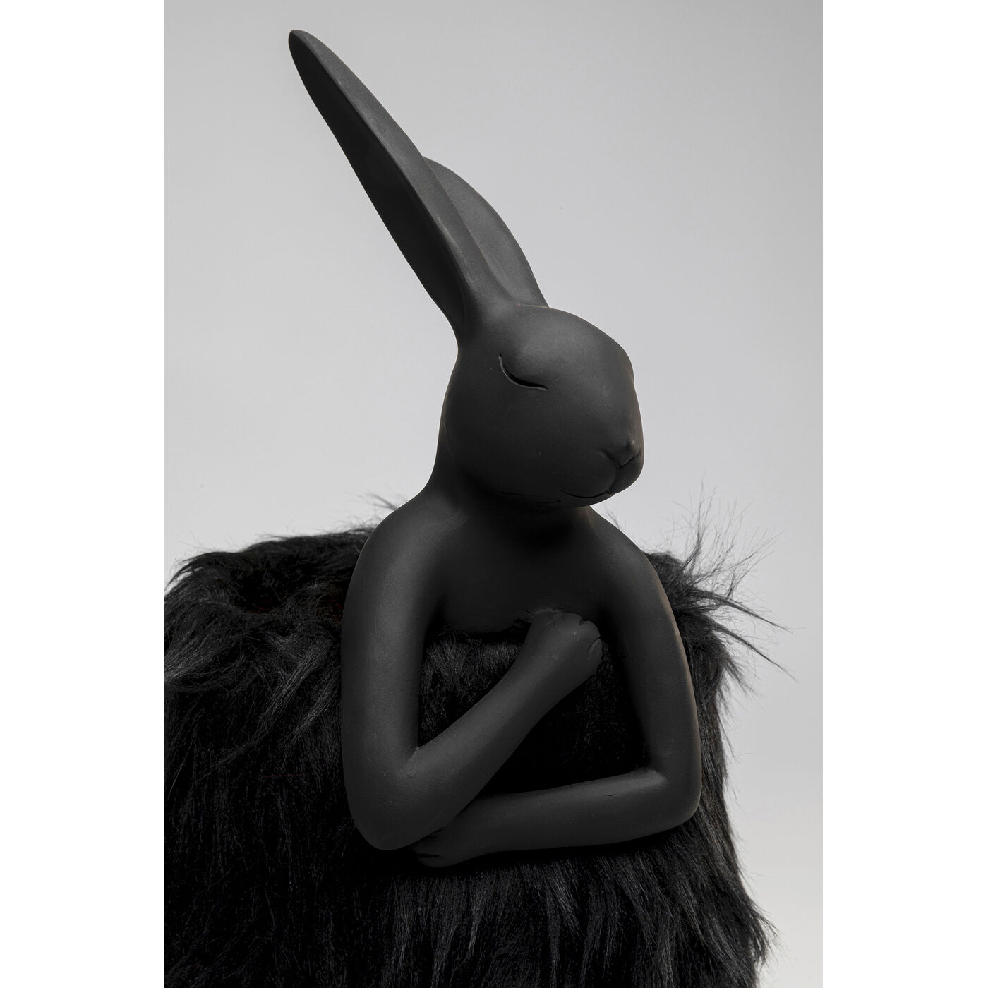 Светильник настольный Animal Rabbit Fur Black-Gold, 50 см