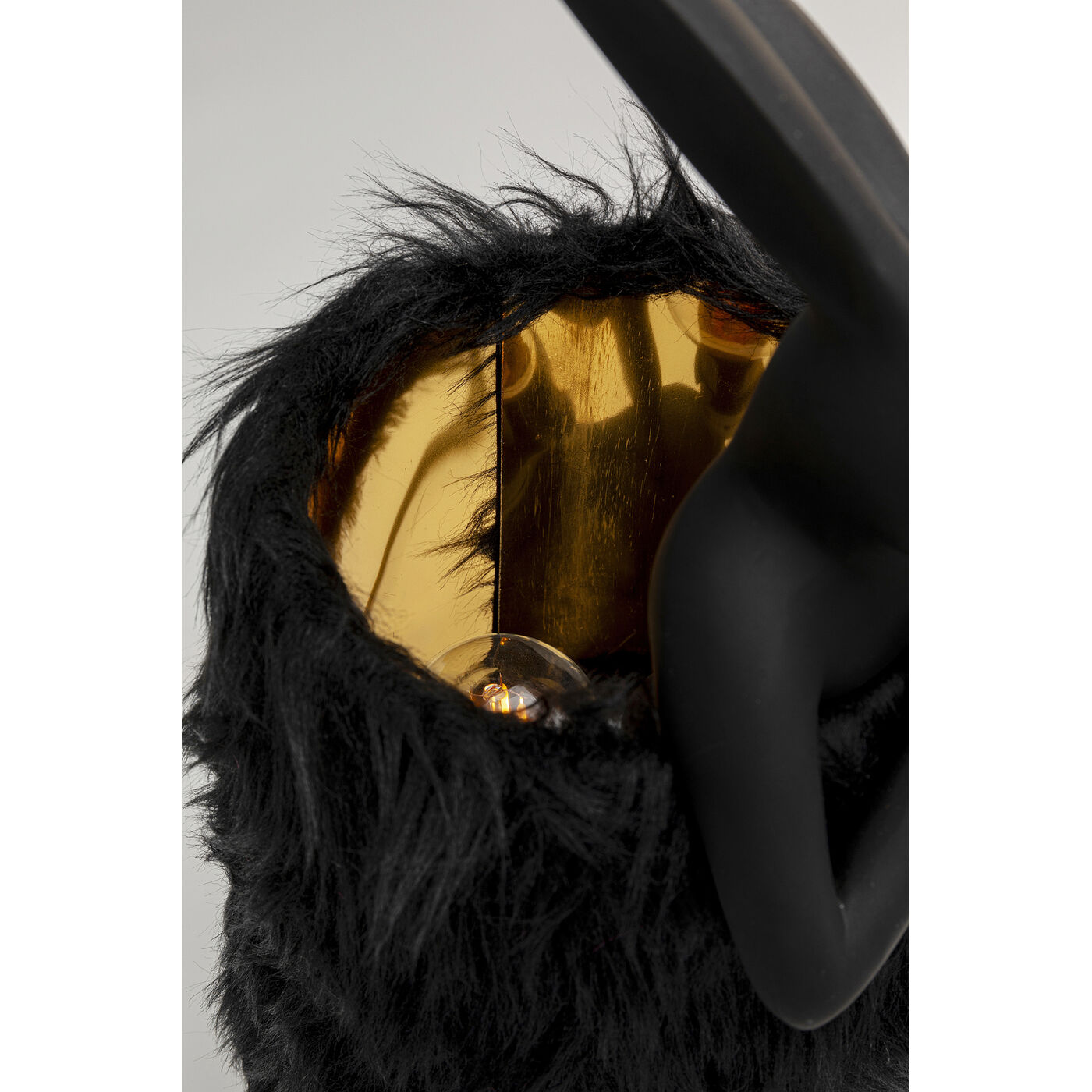 Светильник настольный Animal Rabbit Fur Black-Gold ракурс 3