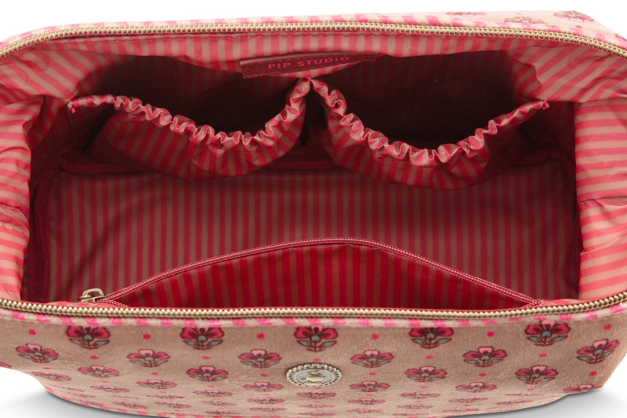 Косметичка большая Jaipur Flower Sand-Pink, 4 л, 26х12х18 см
