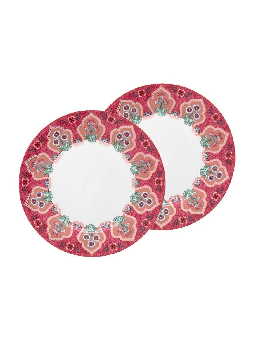 Набор тарелок (2 шт. по Ø21 см) Flower Festival Deco Dark Pink ракурс 2