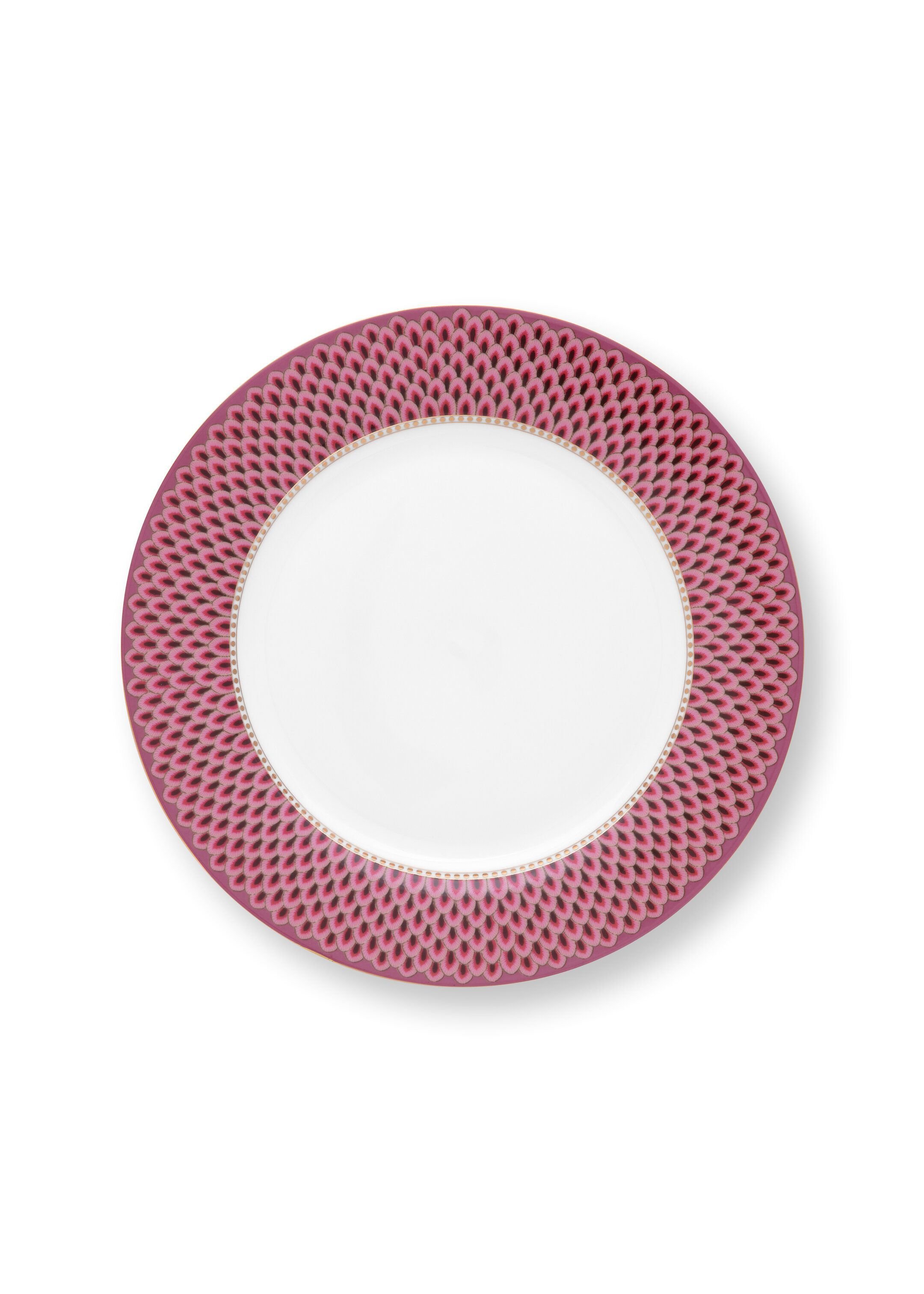 Набор тарелок (2 шт. по Ø26,5 см) Flower Festival Scallop Dark Pink ракурс 3