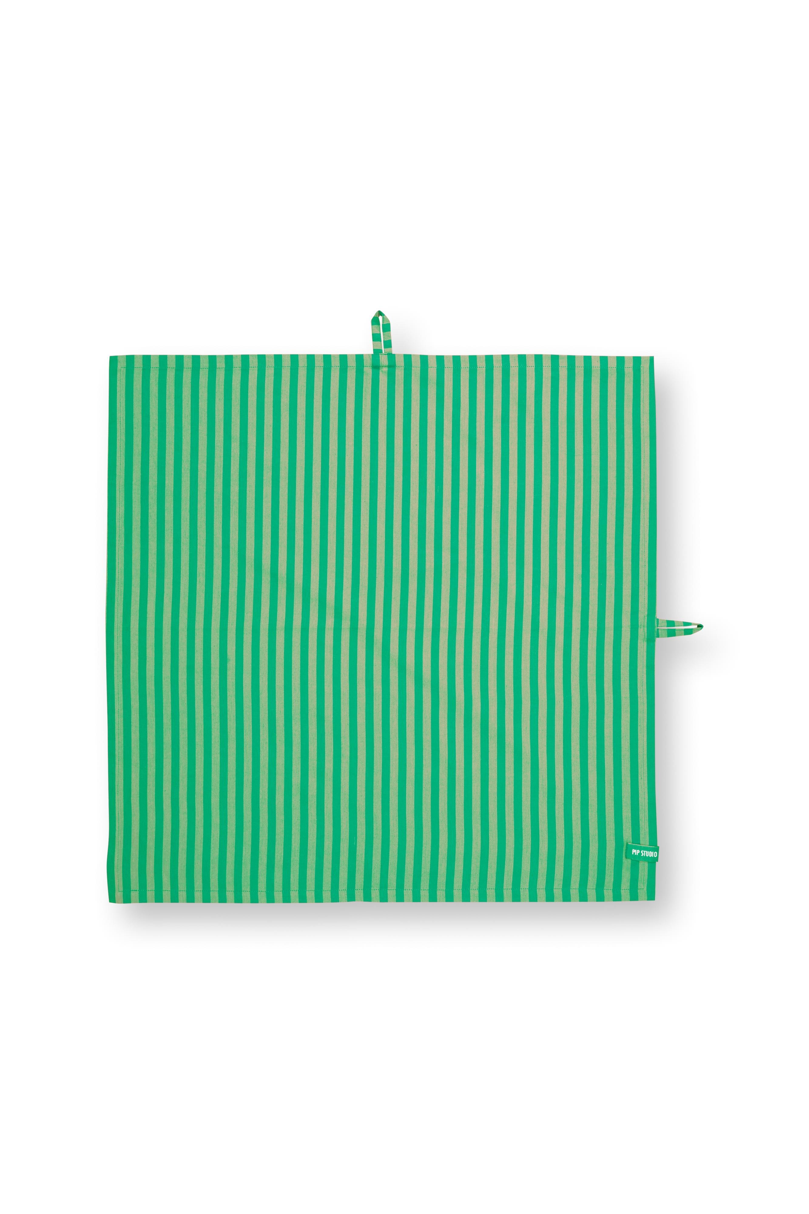 Набор полотенец кухонных (2 шт.) Stripes Green ракурс 4