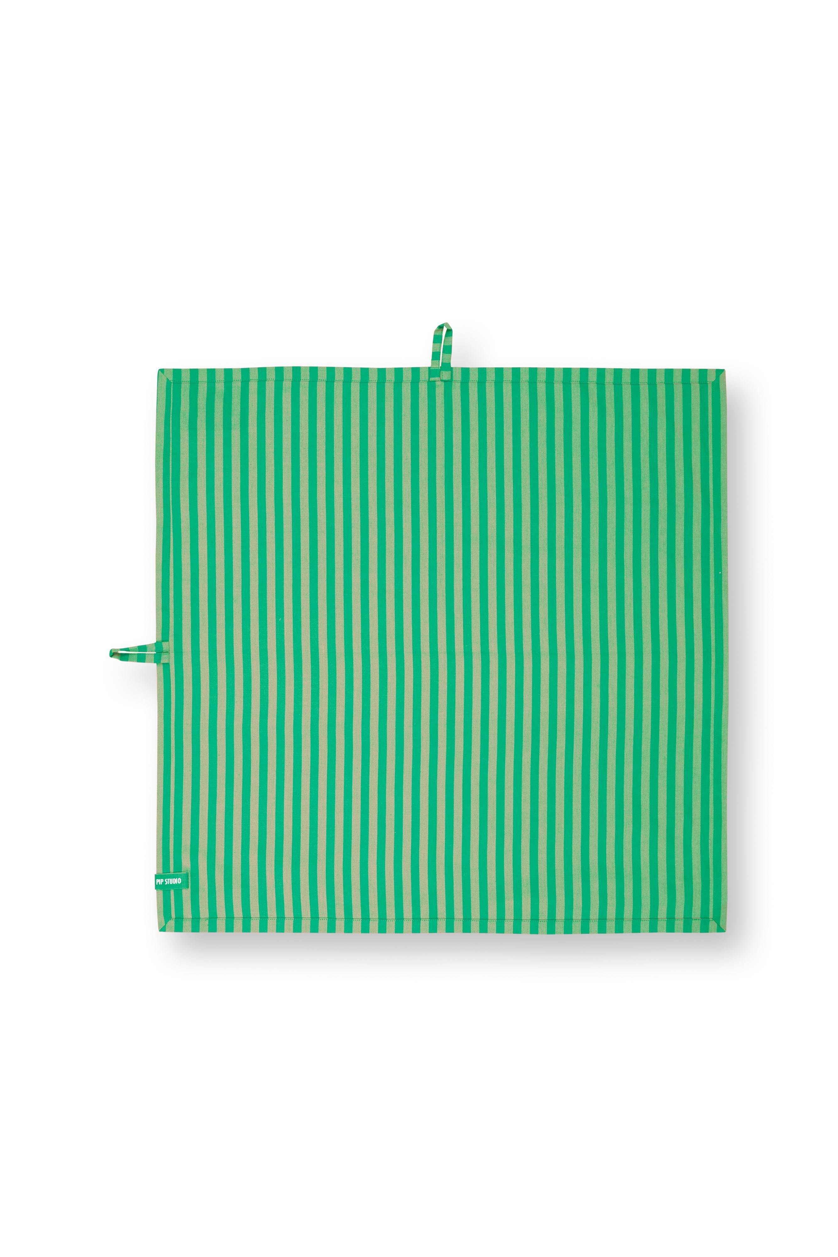Набор полотенец кухонных (2 шт.) Stripes Green ракурс 5