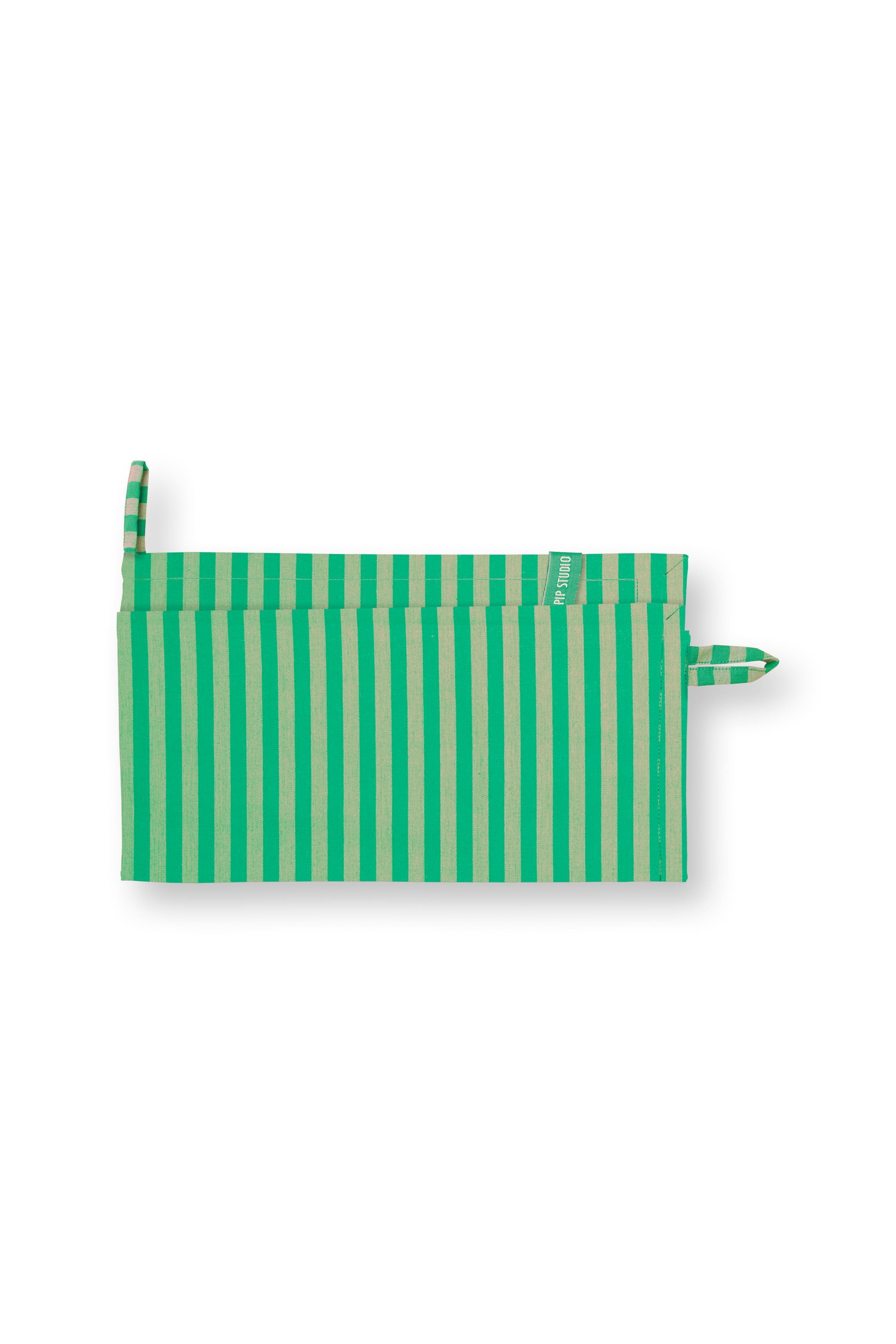 Набор полотенец кухонных (2 шт.) Stripes Green ракурс 8