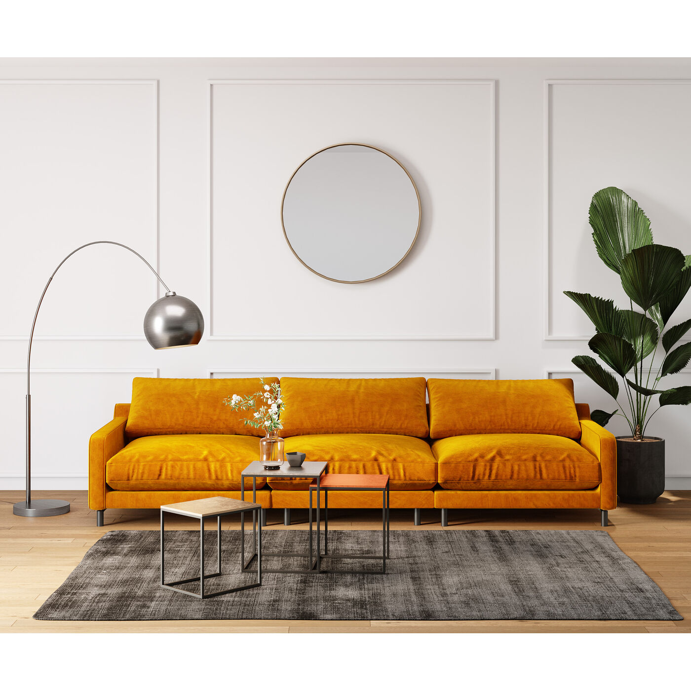 Стол приставной Loft Square Vintage, 41x41cм (3 пр.) ракурс 10