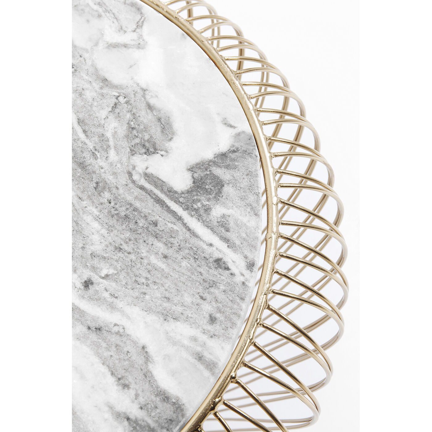 Стол приставной Beam Grey Marble Brass ракурс 5