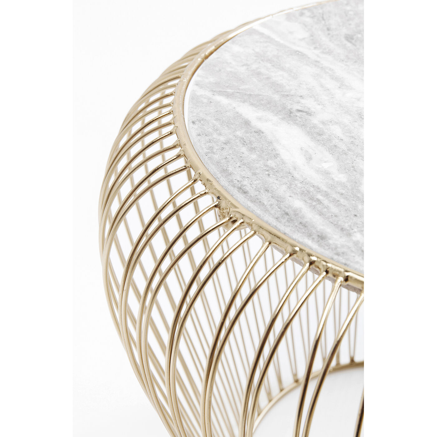 Стол приставной Beam Grey Marble Brass ракурс 3