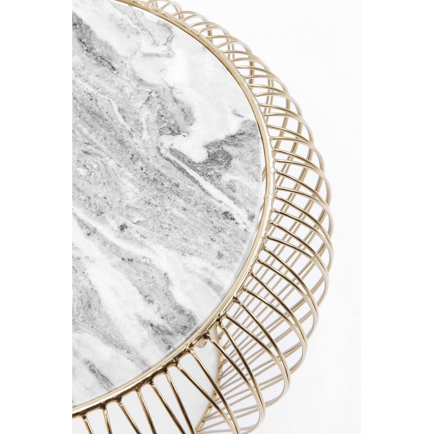 Стол приставной Beam Grey Marble Brass ракурс 2