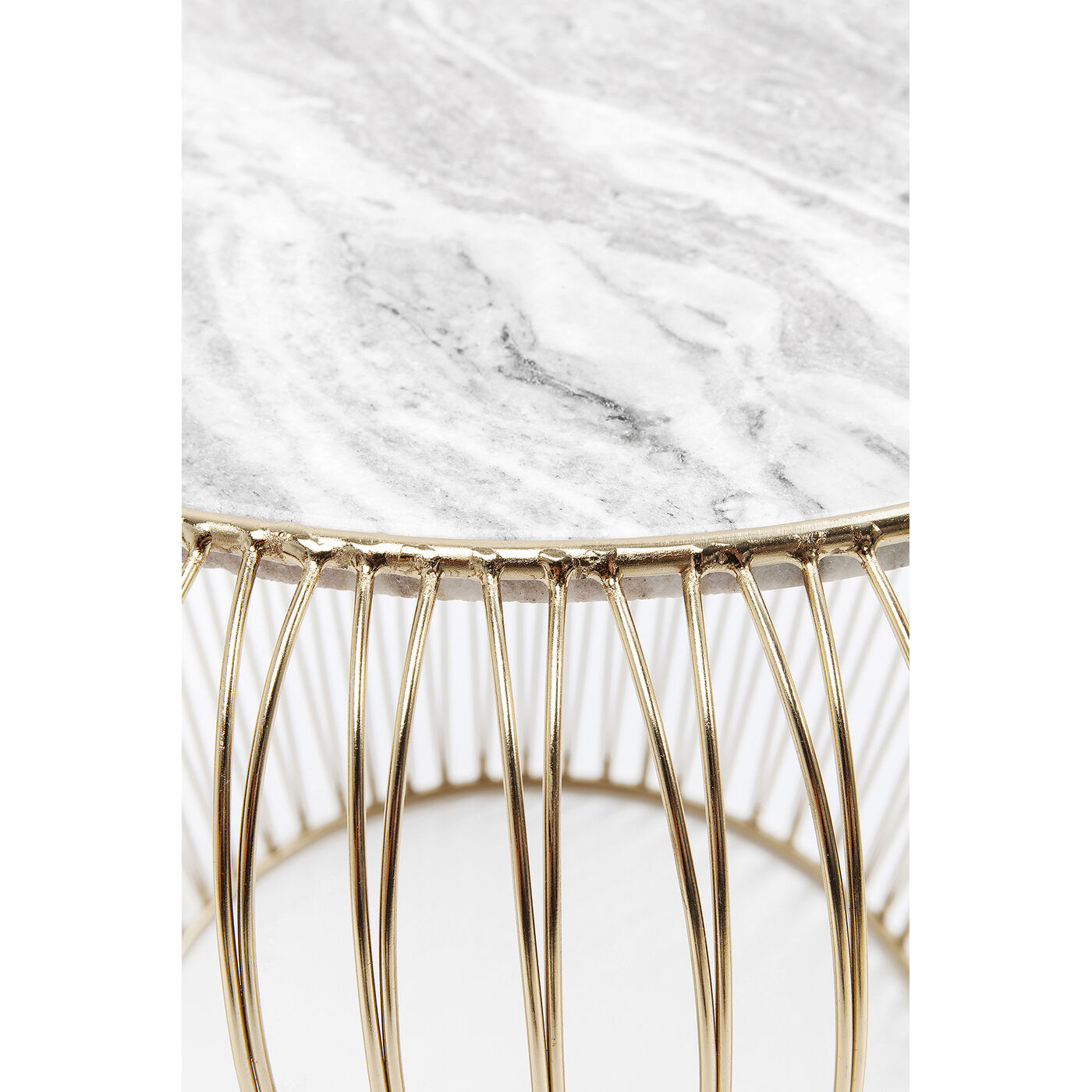 Стол приставной Beam Grey Marble Brass ракурс 4