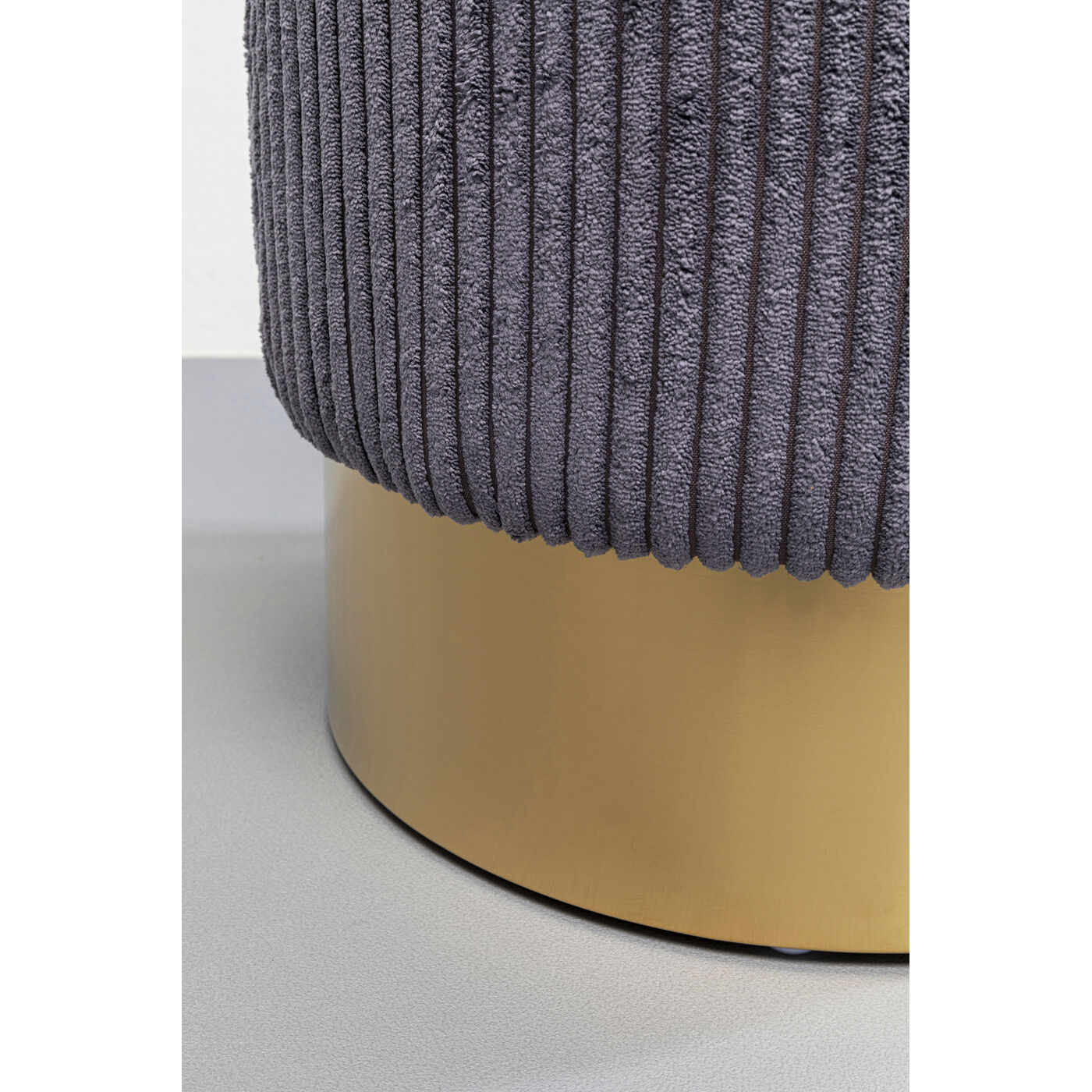 Пуф Cherry Grey Cord Brass ракурс 4