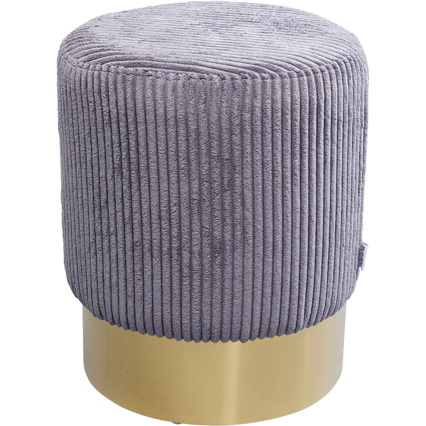 Пуф Cherry Grey Cord Brass ракурс 2