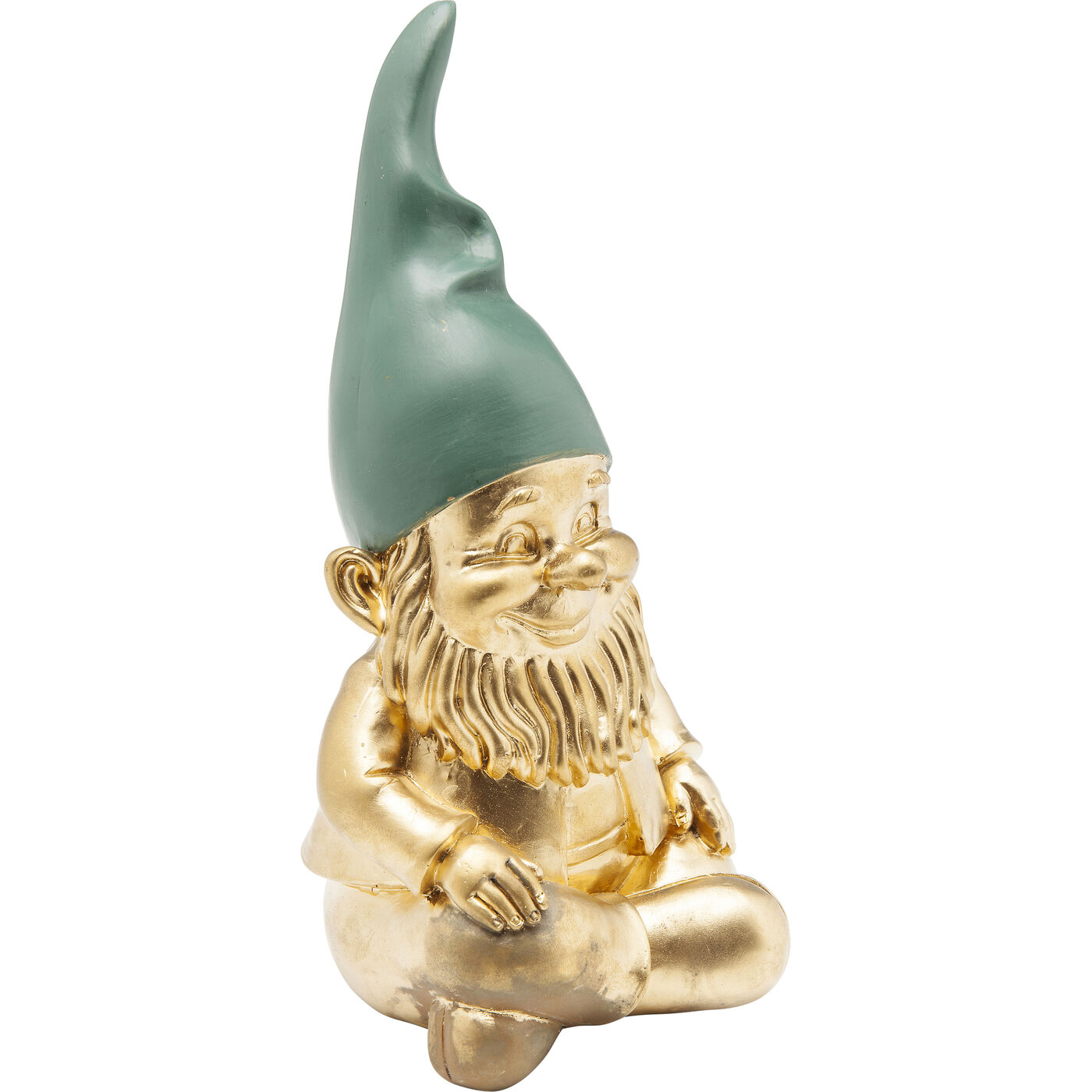 Фигура декоративная Zwerg Sitting Gold Green ракурс 4
