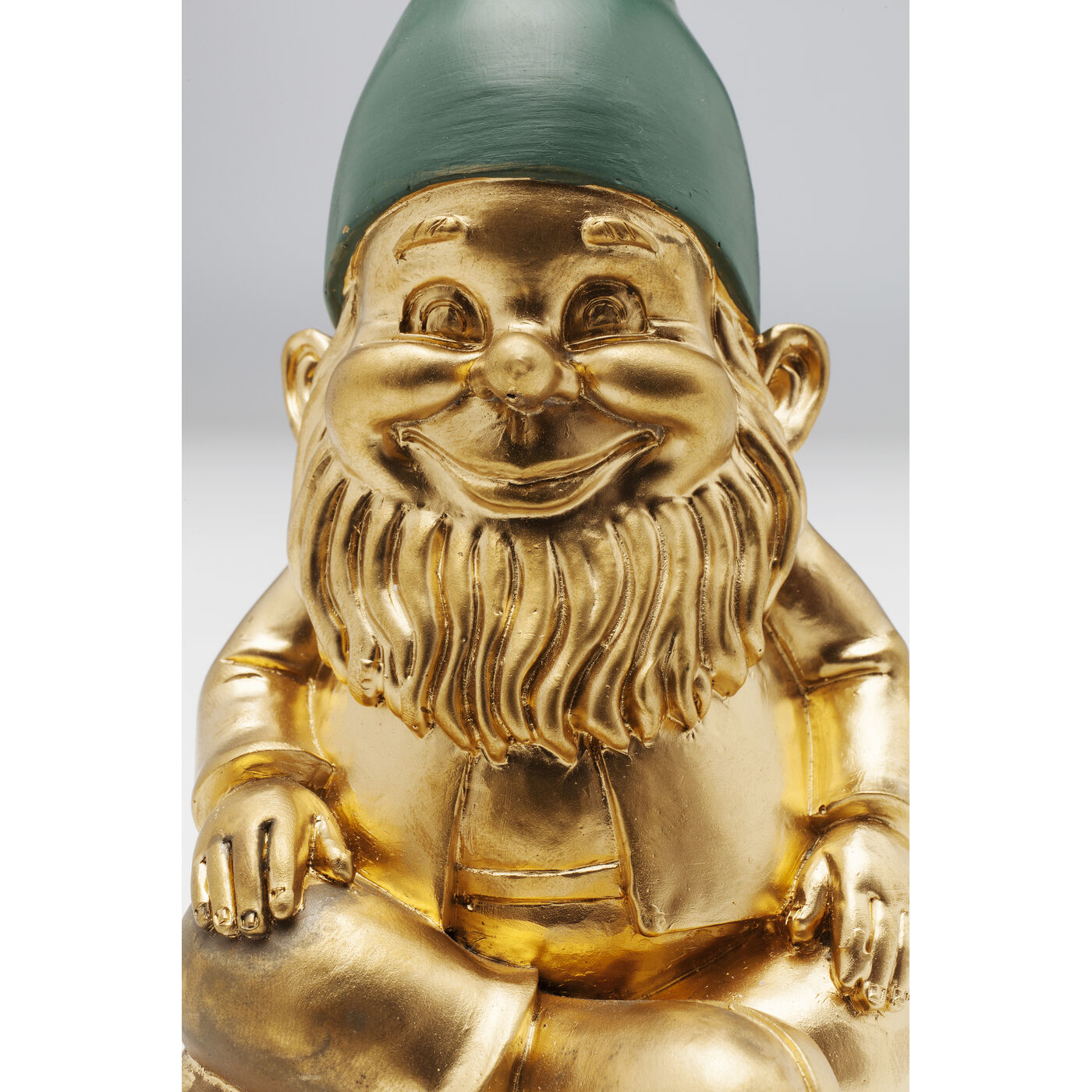 Фигура декоративная Zwerg Sitting Gold Green ракурс 3