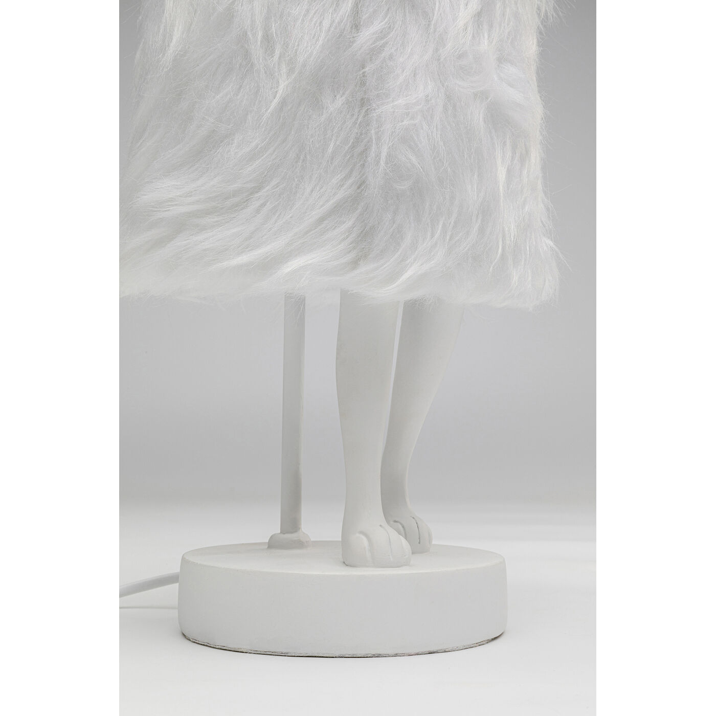 Светильник настольный Animal Rabbit Fur White-Silver ракурс 4