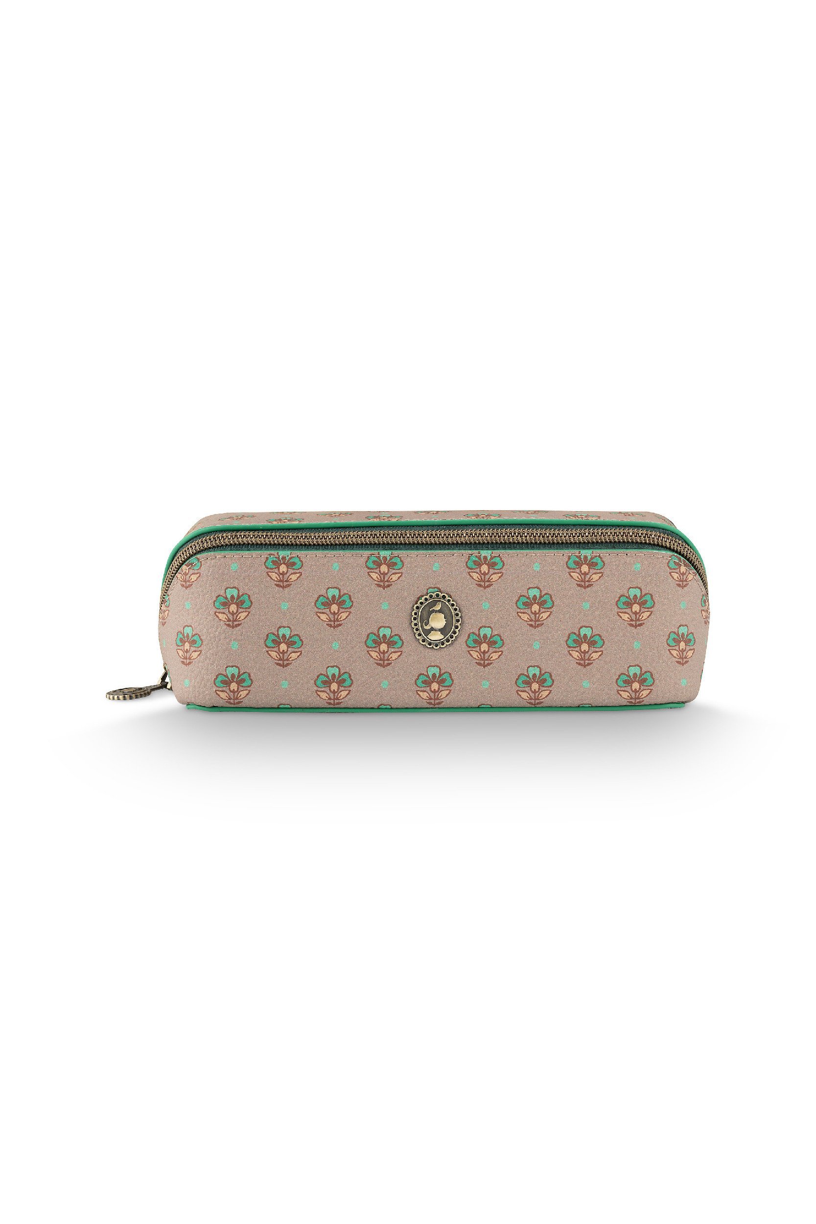 Косметичка маленькая Cyrille Jaipur Flower Khaki-Green, 1 л ракурс 2