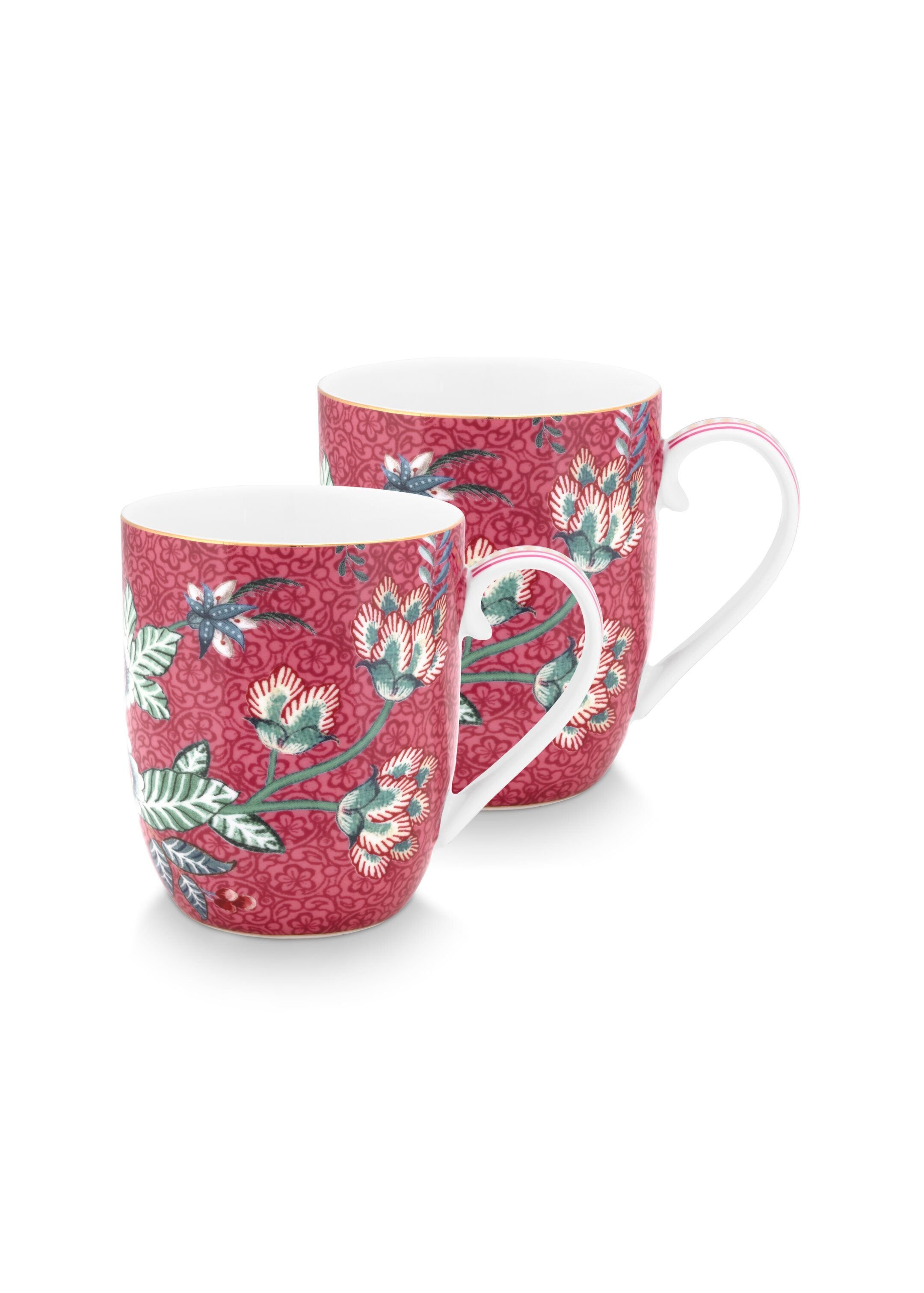 Набор кружек маленьких (2 шт.) Flower Festival Dark Pink ракурс 2