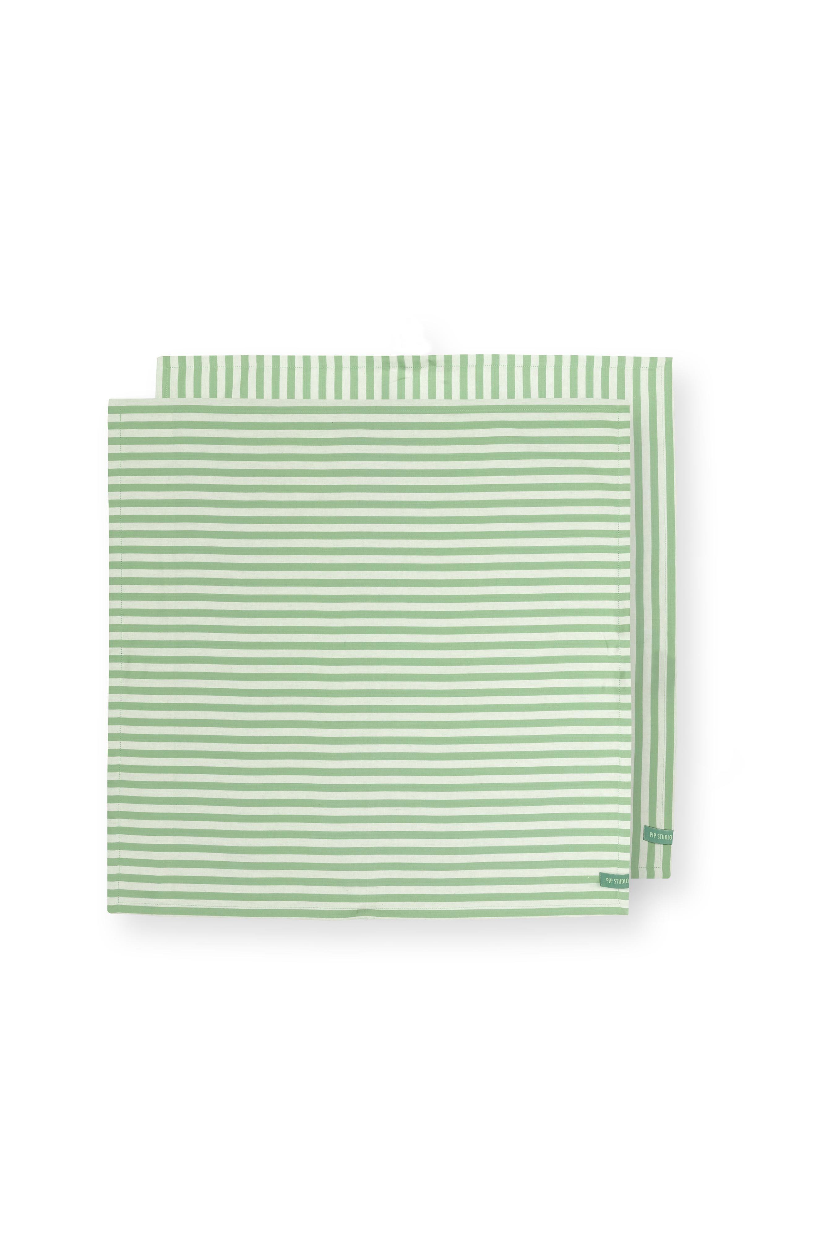 Набор полотенец кухонных (2 шт.) Stripes Light Green ракурс 2