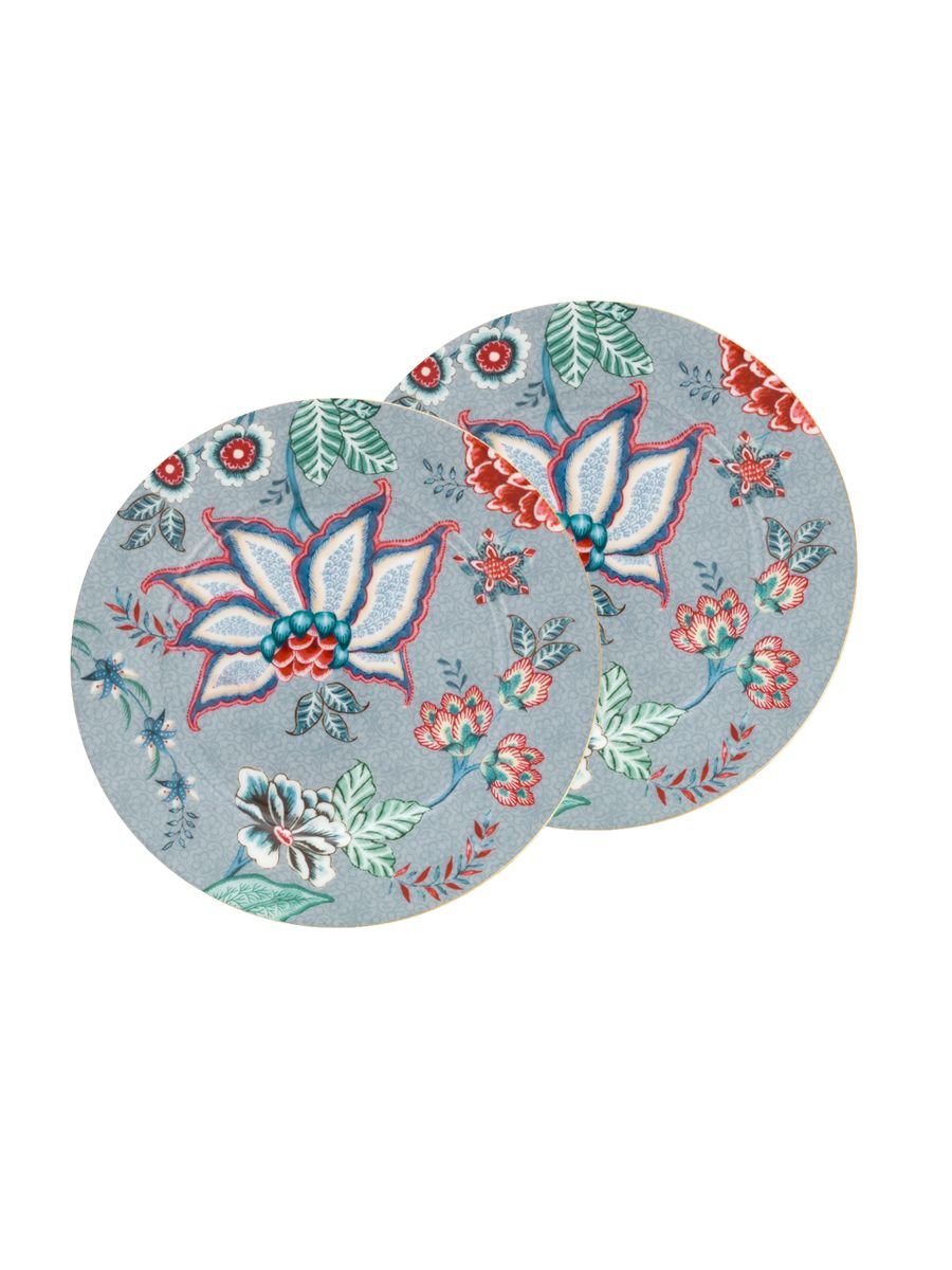 Набор тарелок (2 шт. по Ø17 см) Flower Festival Light Blue ракурс 2