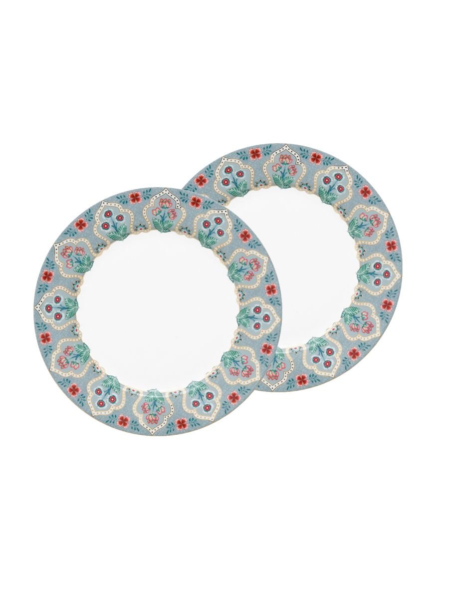 Набор тарелок (2 шт. по Ø21 см) Flower Festival Deco Light Blue ракурс 2