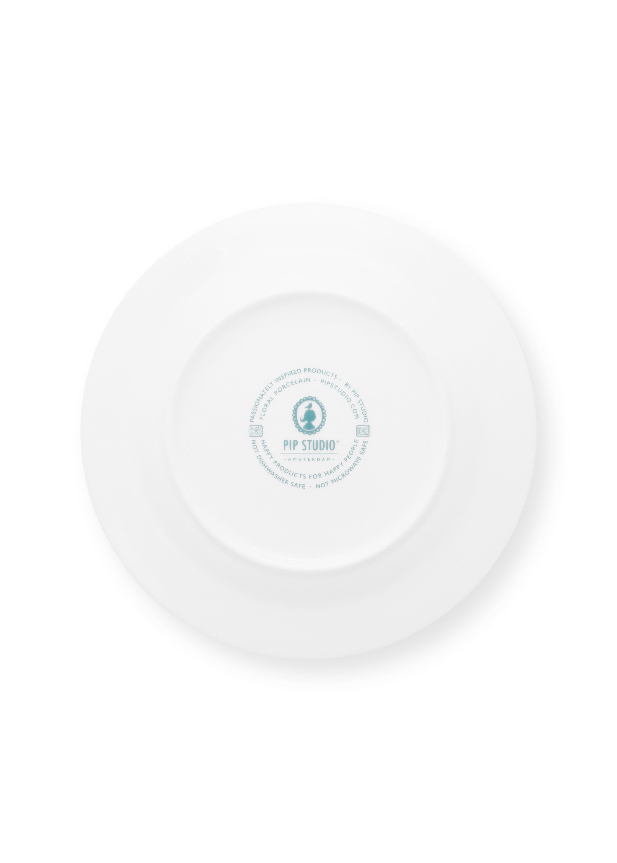 Набор тарелок (2 шт. по Ø26,5 см) Flower Festival Scallop Red-Light Blue ракурс 5
