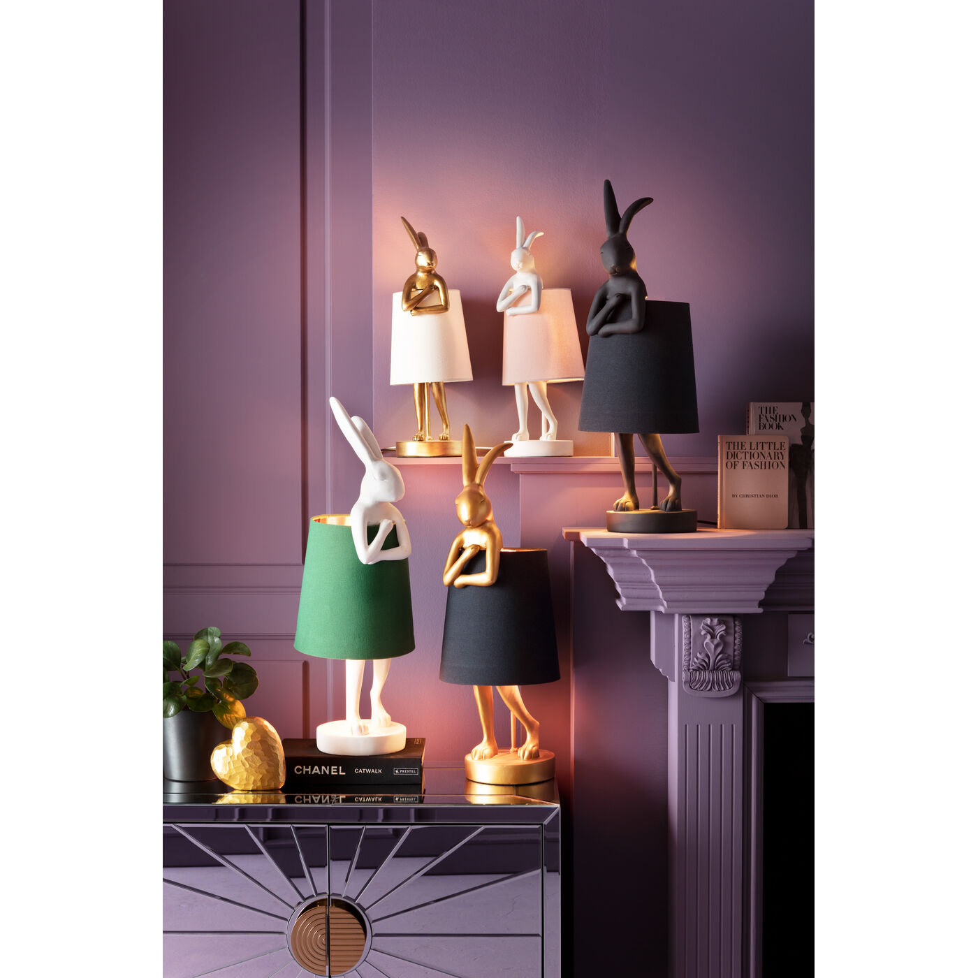 Светильник настольный Animal Rabbit White-Green ракурс 12