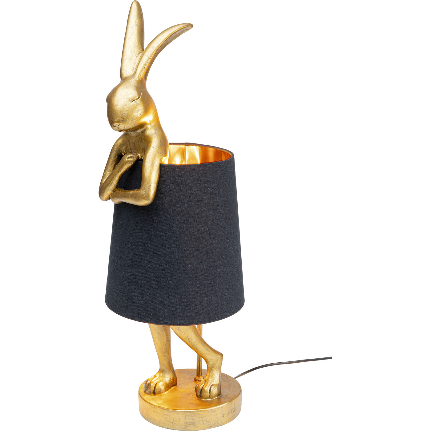 Светильник настольный Animal Rabbit Gold-Black ракурс 8