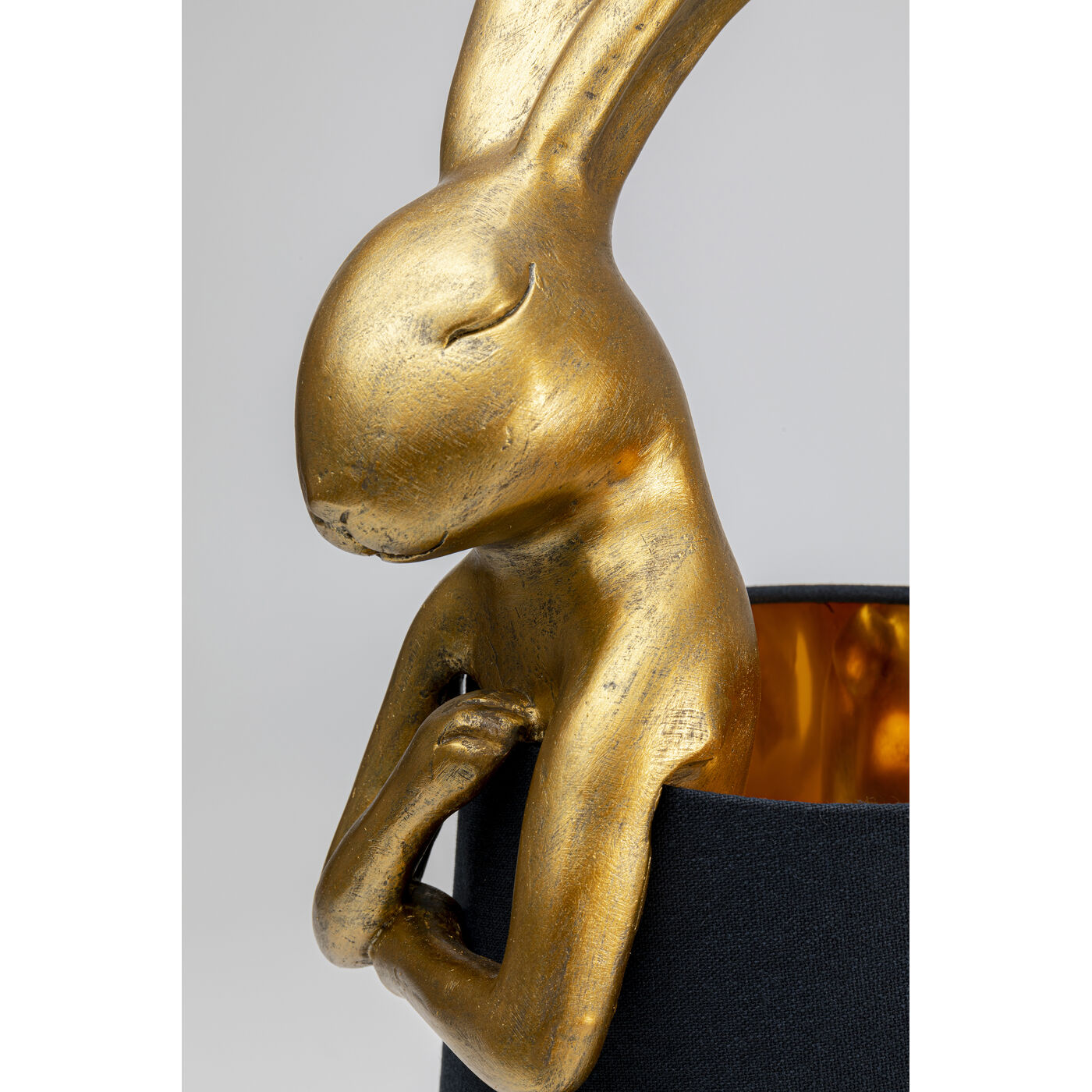 Светильник настольный Animal Rabbit Gold-Black ракурс 4