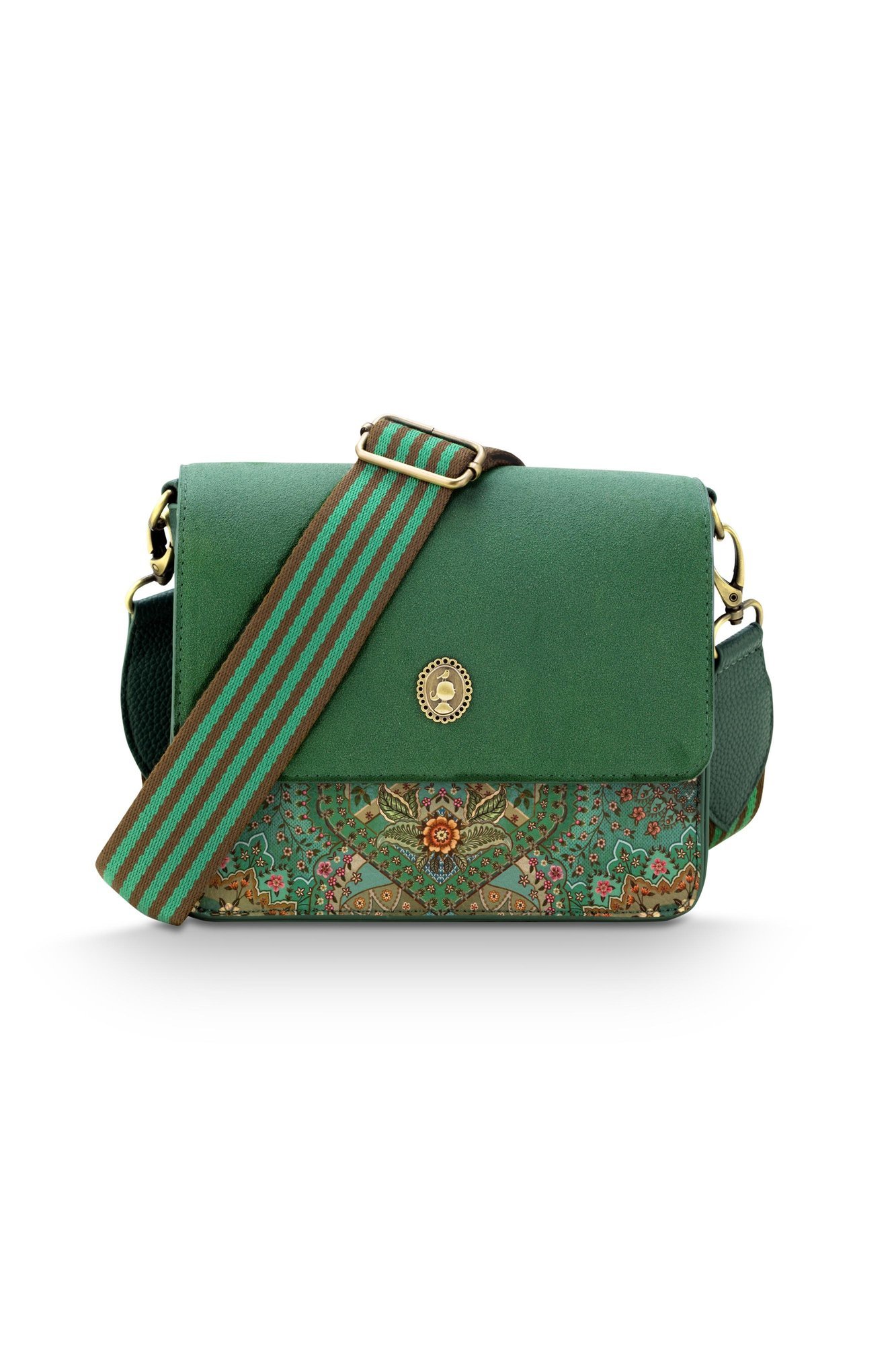 Сумка кросс-боди маленькая Fenna Cross Jabali Green, 1,3 л ракурс 2