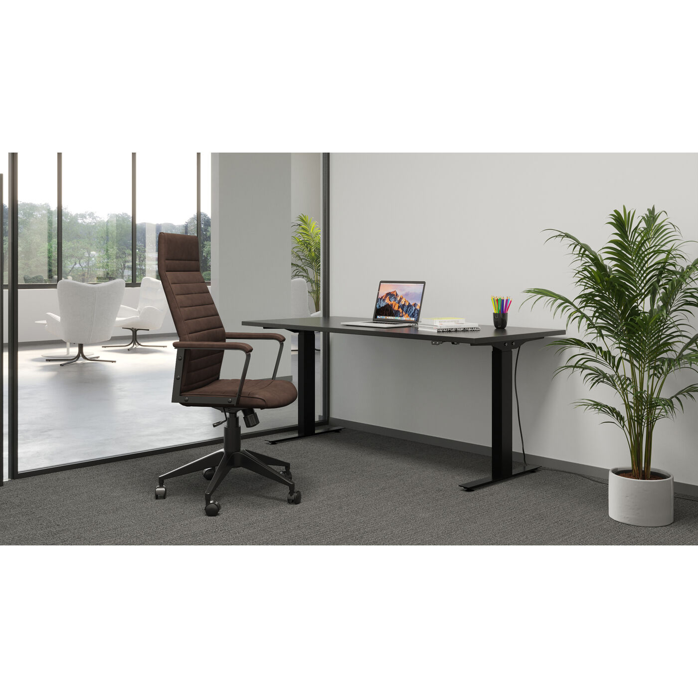 Стул офисный Labora High Brown