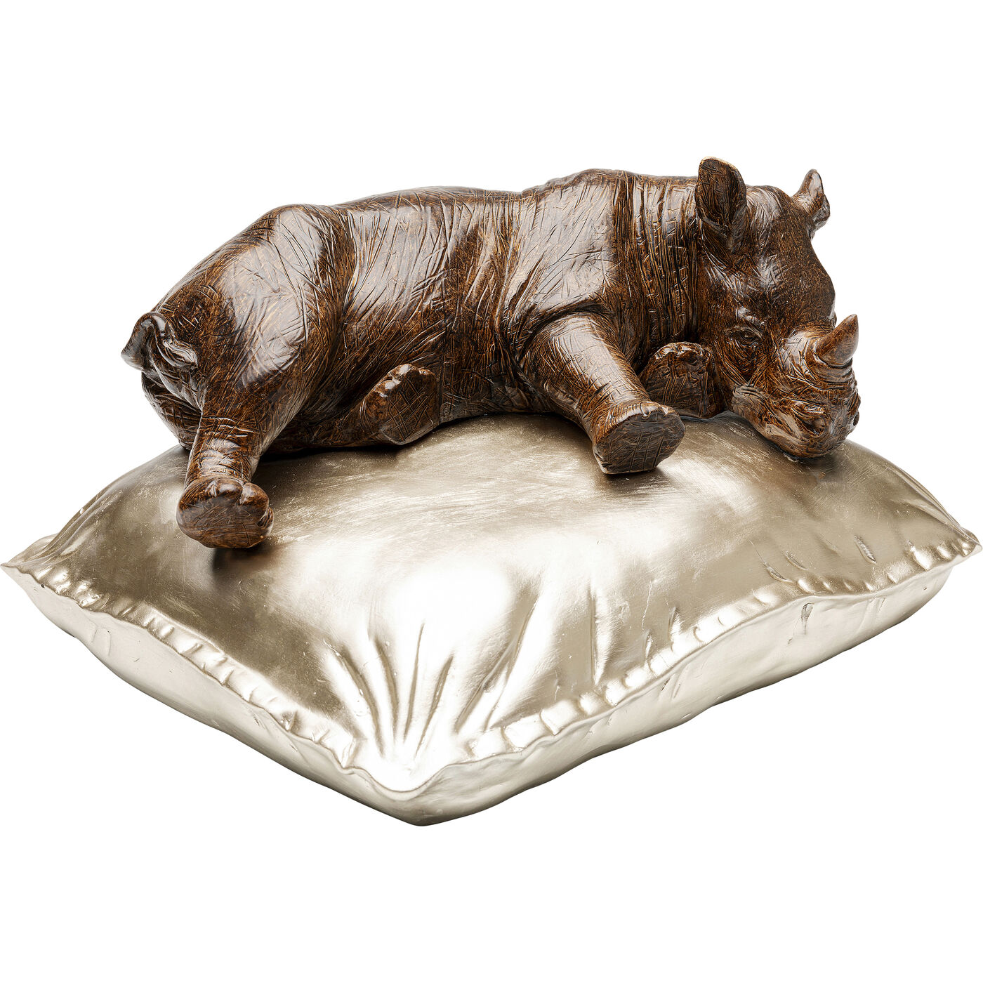 Фигура декоративная Sleeping Rhino Спящий носорог ракурс 5