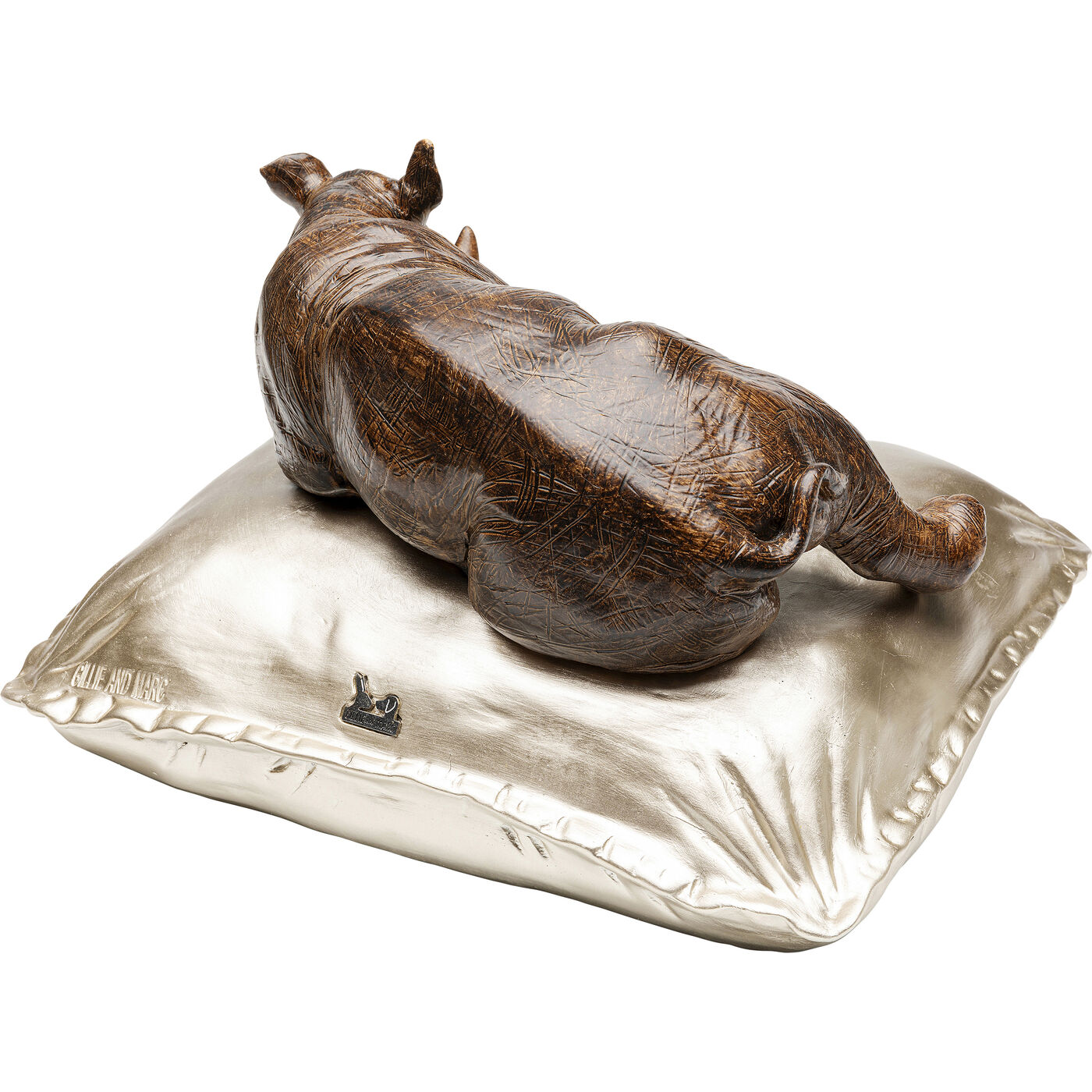Фигура декоративная Sleeping Rhino Спящий носорог ракурс 7