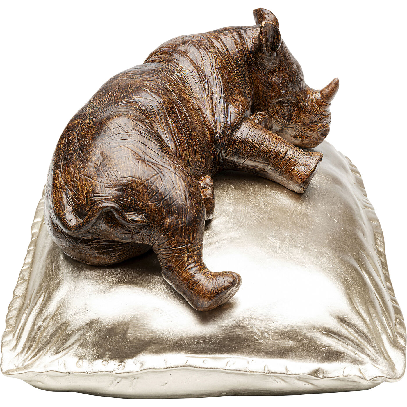 Фигура декоративная Sleeping Rhino Спящий носорог ракурс 6
