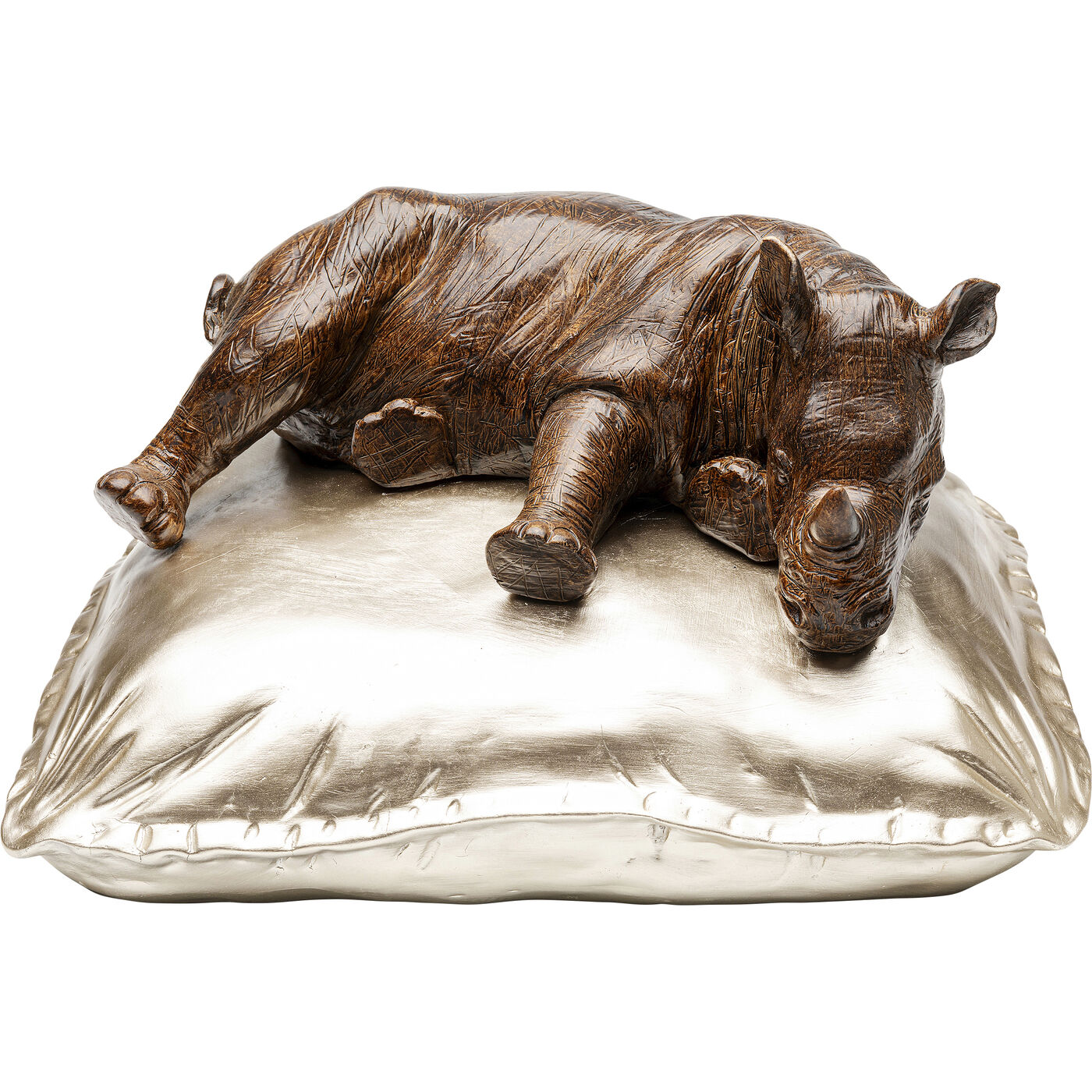 Фигура декоративная Sleeping Rhino Спящий носорог ракурс 2
