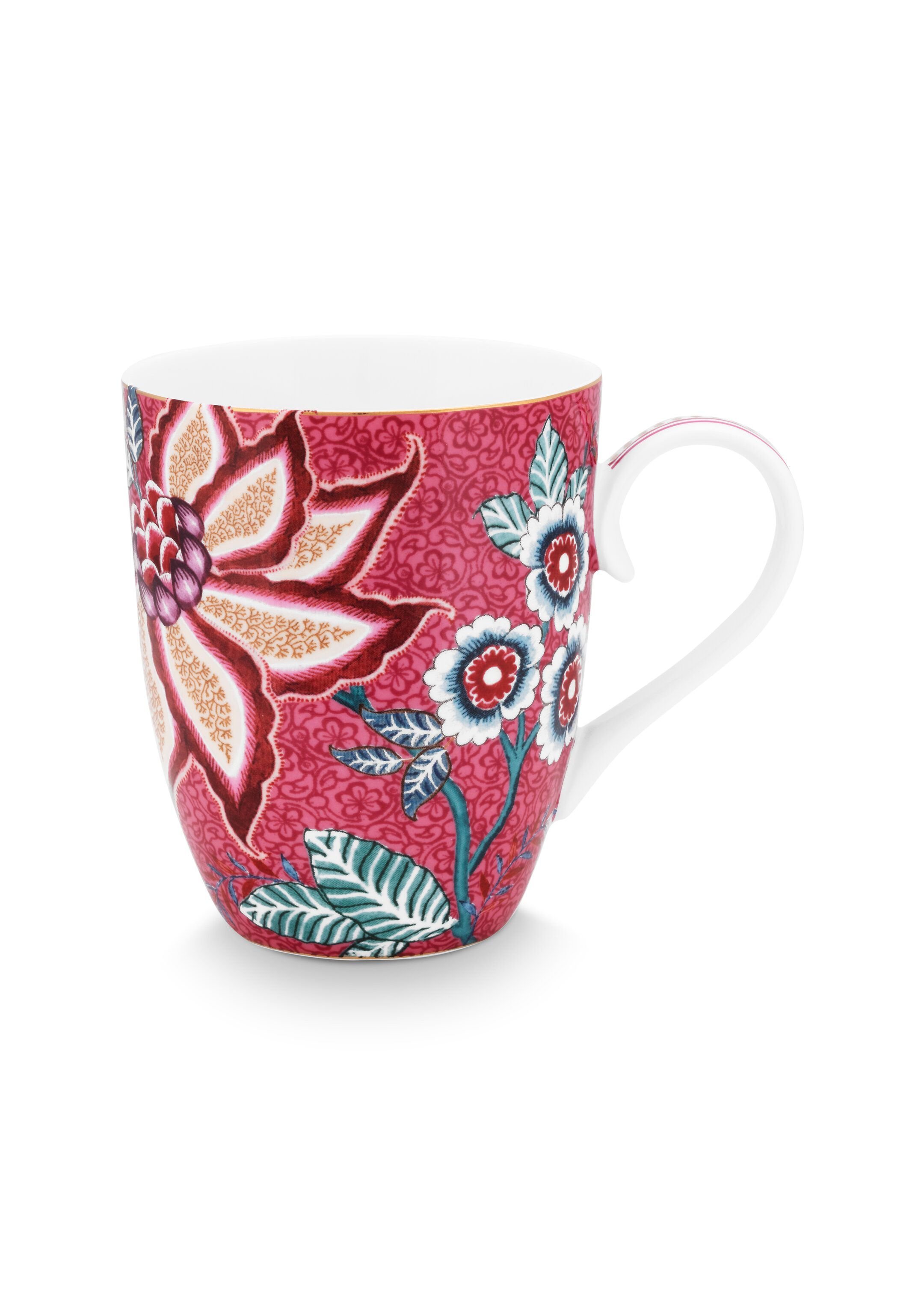 Набор кружек больших (2 шт.) Flower Festival Dark Pink ракурс 3